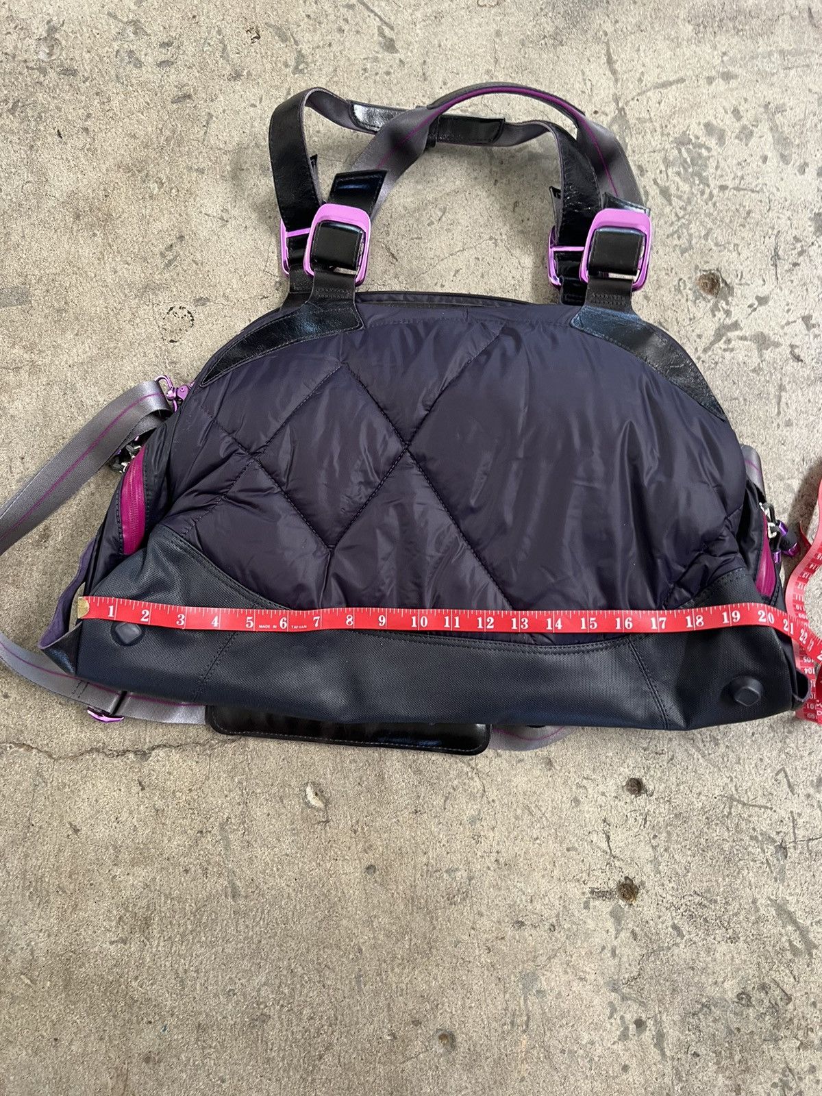 Nike Rare Nike Purple quilted overnight bag y2k oversized Size ONE SIZE - 9 Thumbnail