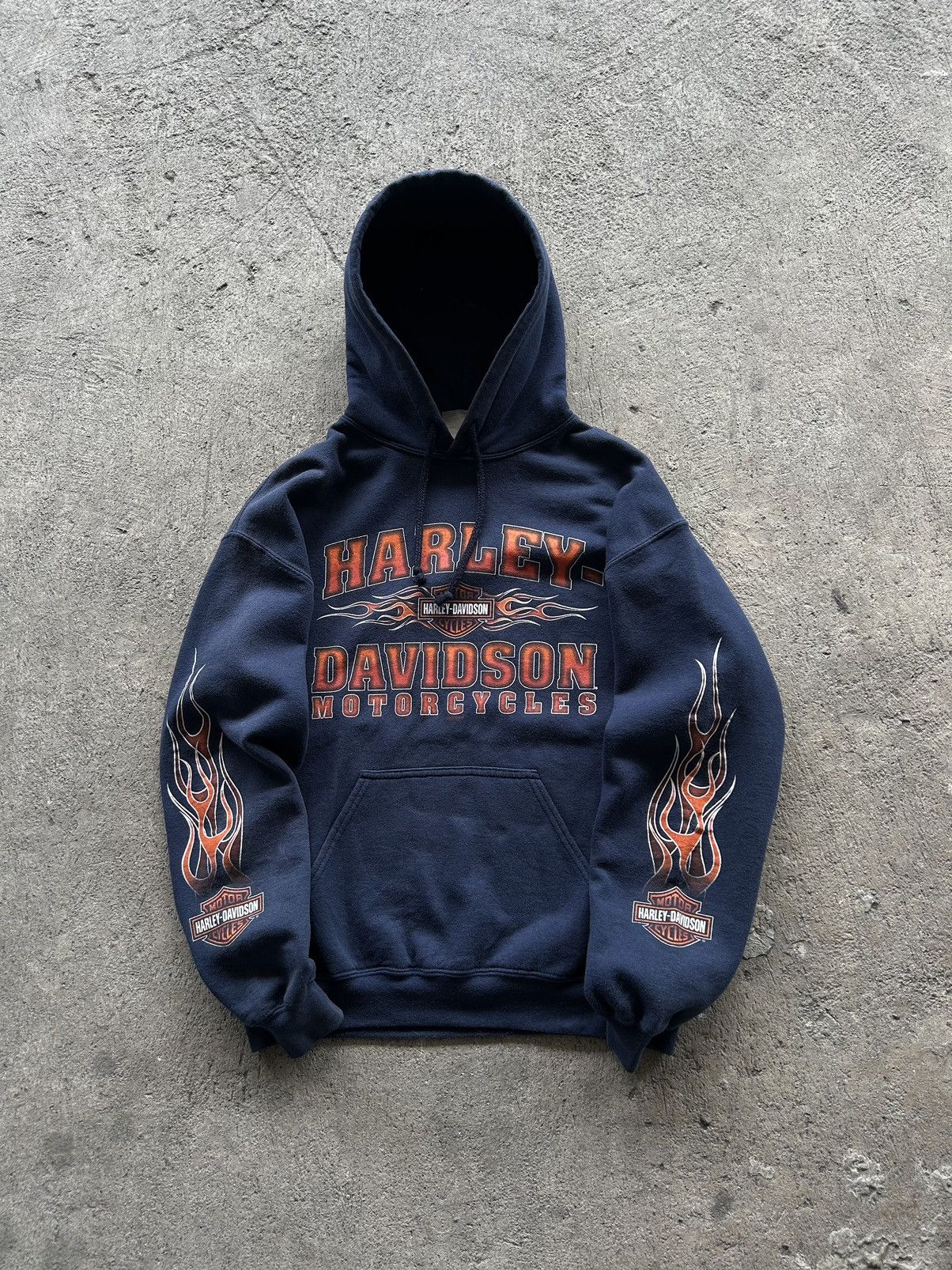 Harley Davidson × Vintage Vintage Harley Davidson hoodie Spell out Size US XL / EU 56 / 4 - 1 Thumbnail