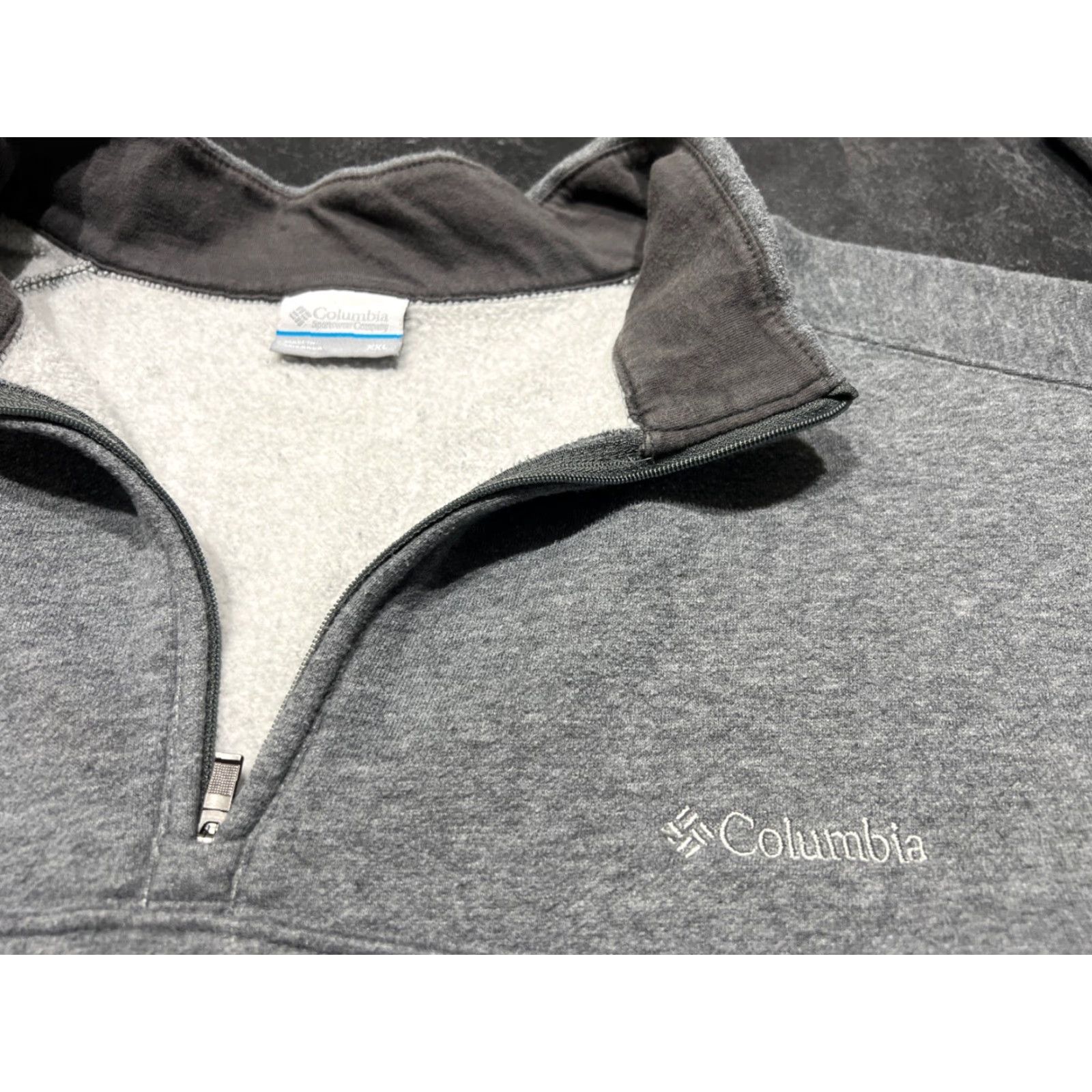 Vintage VINTAGE Columbia Men 1/4 Zip Fleece Pullover Sweater 2XL Gray Outdoor Outdoor Size US XXL / EU 58 / 5 - 4 Thumbnail