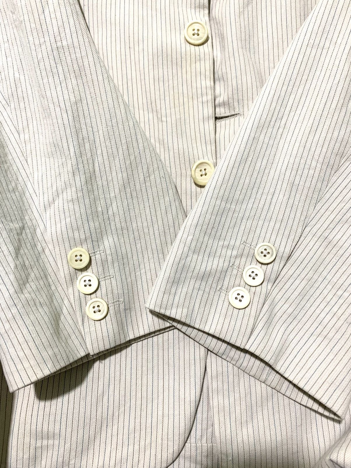 Vintage × Y's × Yohji Yamamoto Vintage Y’s for men stripe blazer Size US L / EU 52-54 / 3 - 3 Thumbnail