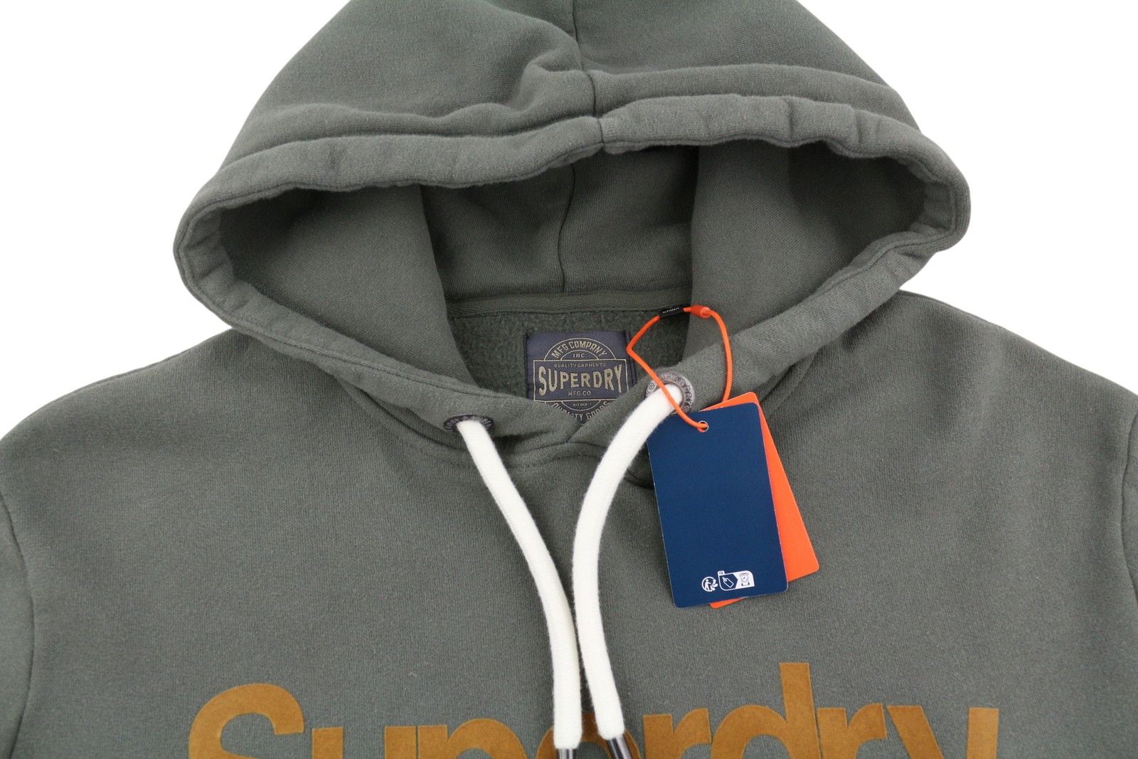 Superdry CLASSIC CORE LOGO M Dark Khaki Kangaroo Hoodie 87128 Size US M / EU 48-50 / 2 - 5 Thumbnail