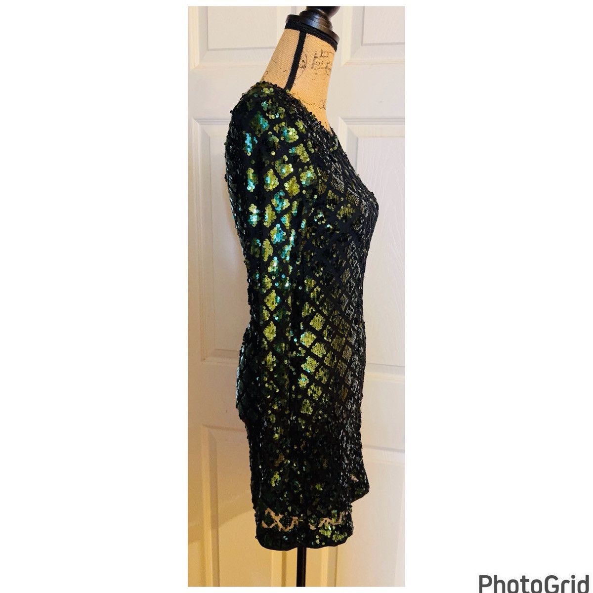 H&M H&M Emerald Sequin Dress Size M / US 6-8 / IT 42-44 - 4 Thumbnail