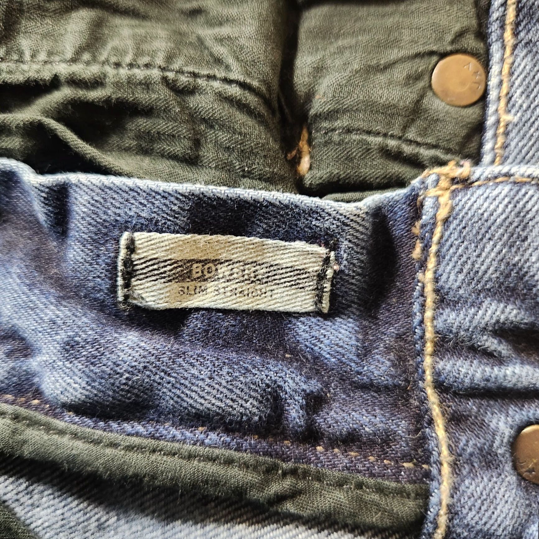 John Varvatos VINTAGE John Varvatos Mens Bowery Slim Straight Jeans-Size 29 Regular 29 Dark Denim Mens Size US 29 - 6 Thumbnail