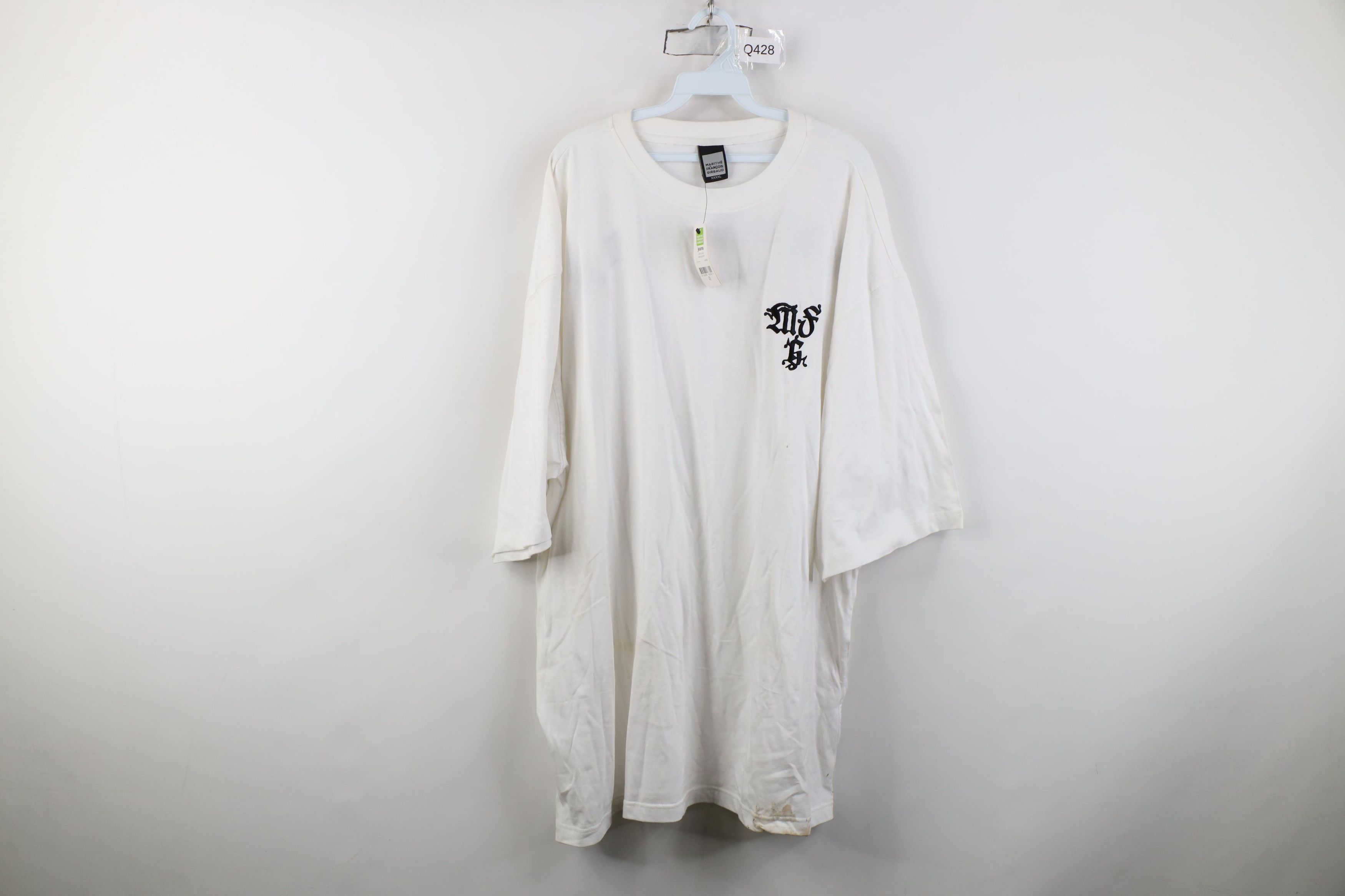 Marithe + Francois Girbaud Deadstock Vintage 90s Marithe Francois Girbaud T-Shirt White Size US XXL / EU 58 / 5 - 1 Thumbnail