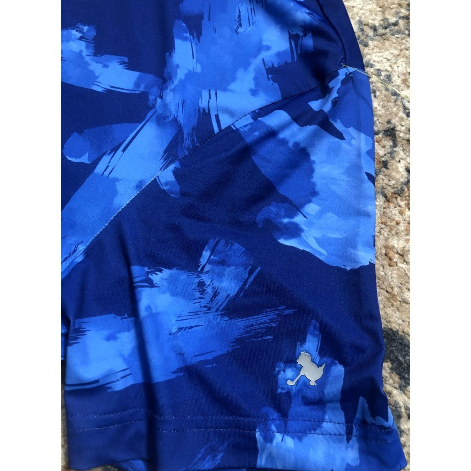 Vintage Birdie Bound Polo Shirt Mens Medium Blue Brushstroke Golf Performance Stretch Size US M / EU 48-50 / 2 - 6 Thumbnail