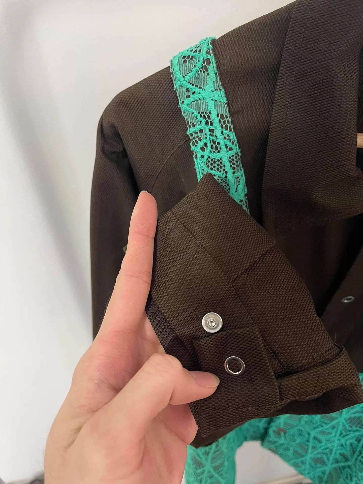 Kiko Kostadinov Kiko Kostadinov 22ss elio lace colorblock brown green vest Size US M / EU 48-50 / 2 - 6 Thumbnail