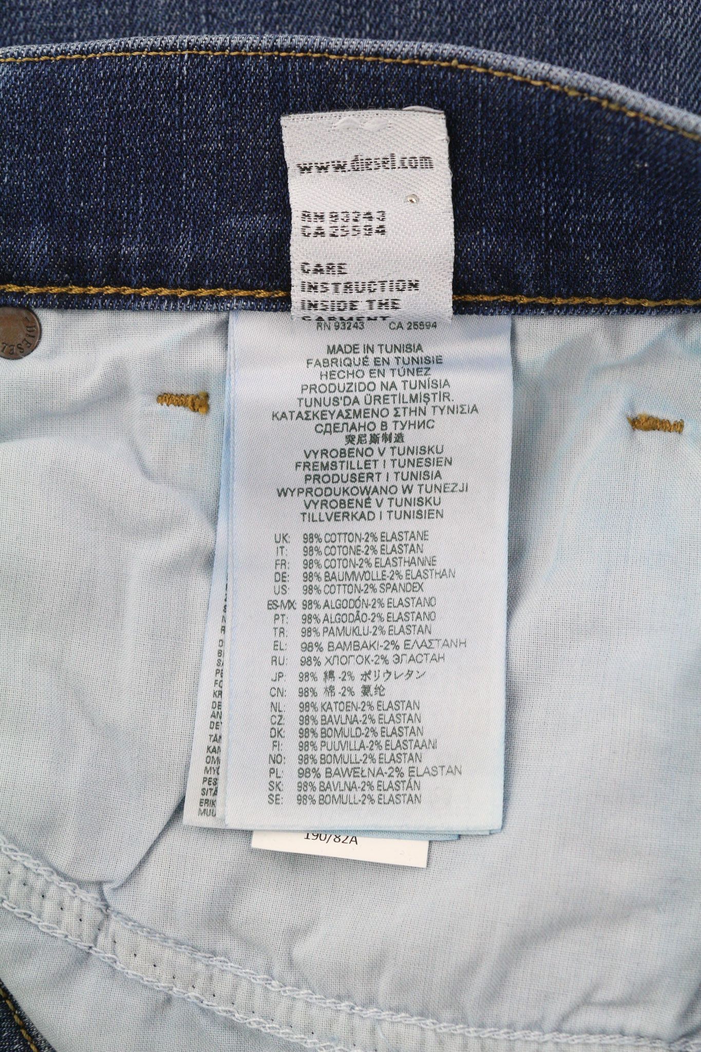 Diesel D-FINING 09B06 W31/L34 Stretch Washed 40426 Size US 31 - 9 Thumbnail