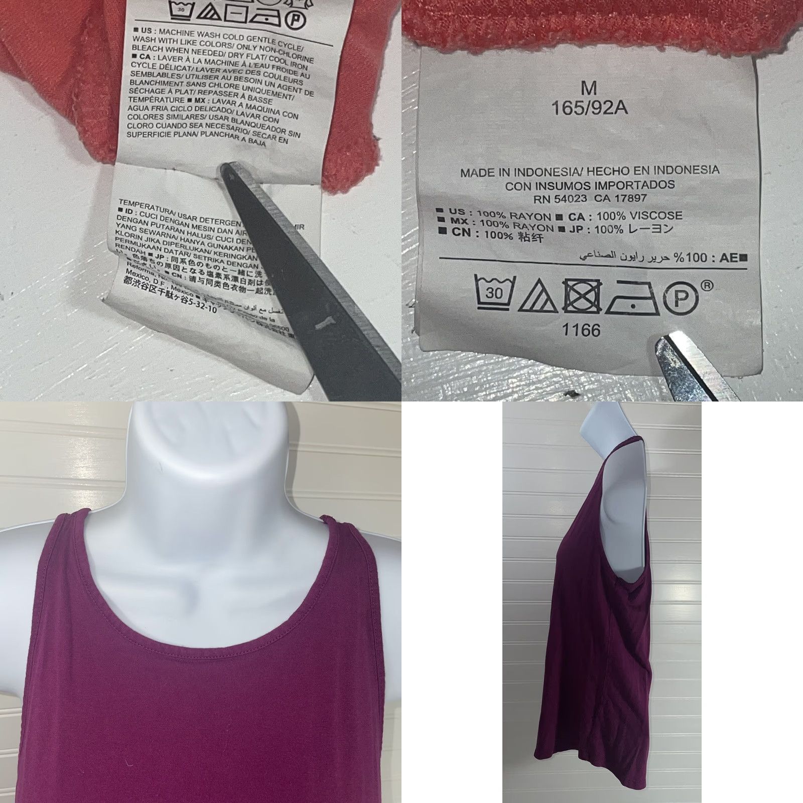 Old Navy Old Navy Tank Top Lot 2 Coral Purple Women Medium Rayon Tank Top Sleeveless Cotton? No, Rayon. Size M / US 6-8 / IT 42-44 - 8 Thumbnail