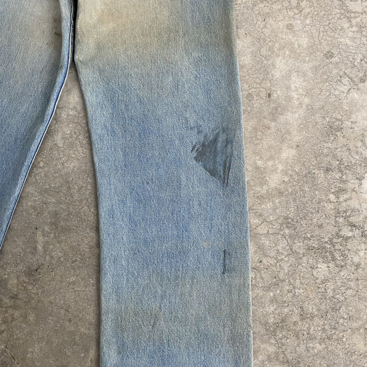Levi's Size 30x32 Vintage 1991 Levis 501 Light Blue Dirty Jeans Size US 30 / EU 46 - 19 Thumbnail
