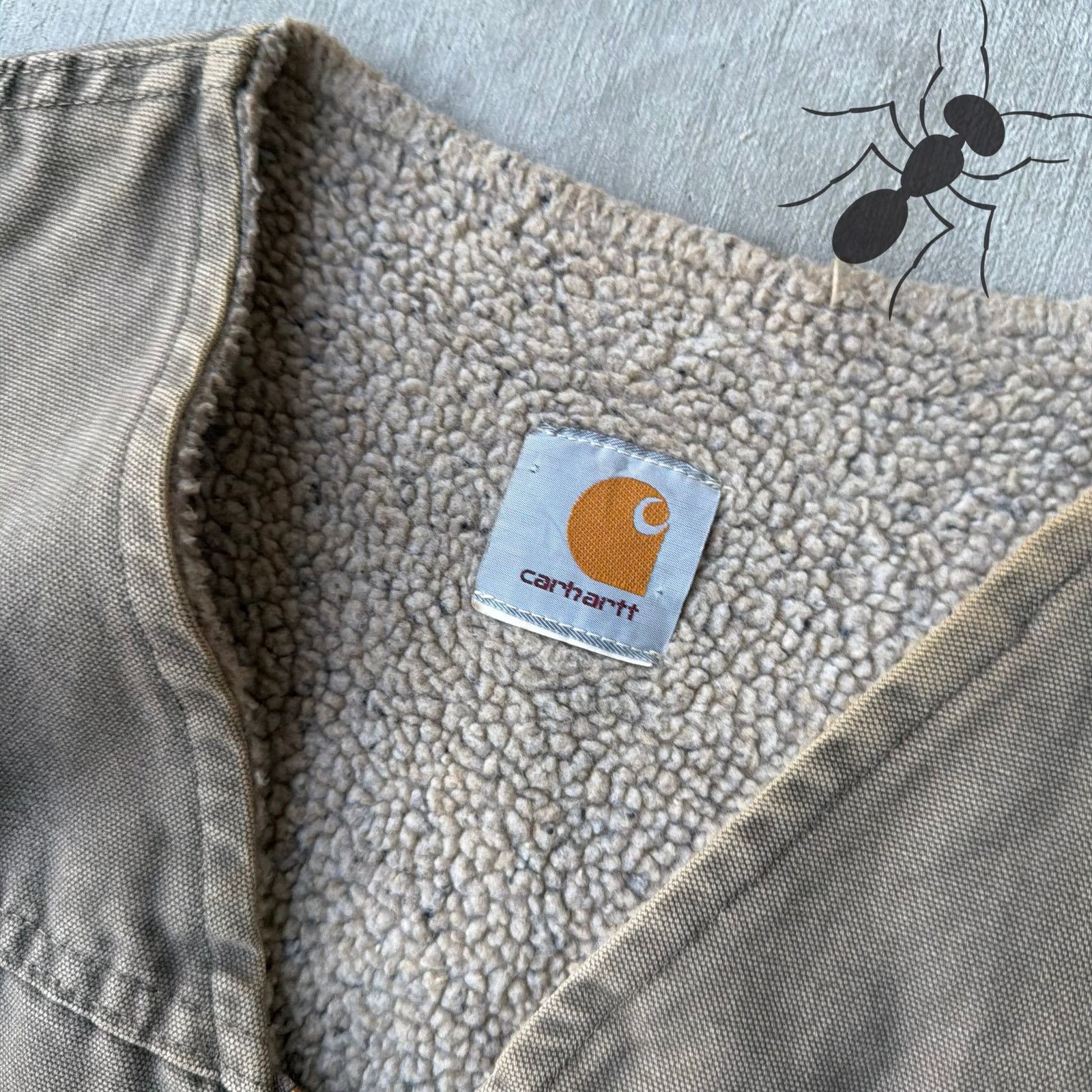 Carhartt × Vintage Vintage Y2K Carhartt brown Sherpa work wear vest Size US M / EU 48-50 / 2 - 3 Thumbnail