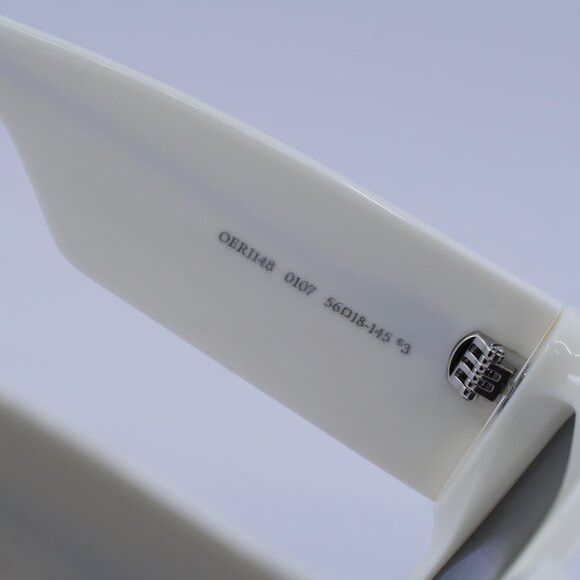 Off-White Off-White OERI148 DOVER 0107 Sunglasses White Square Frame Size ONE SIZE - 5 Thumbnail