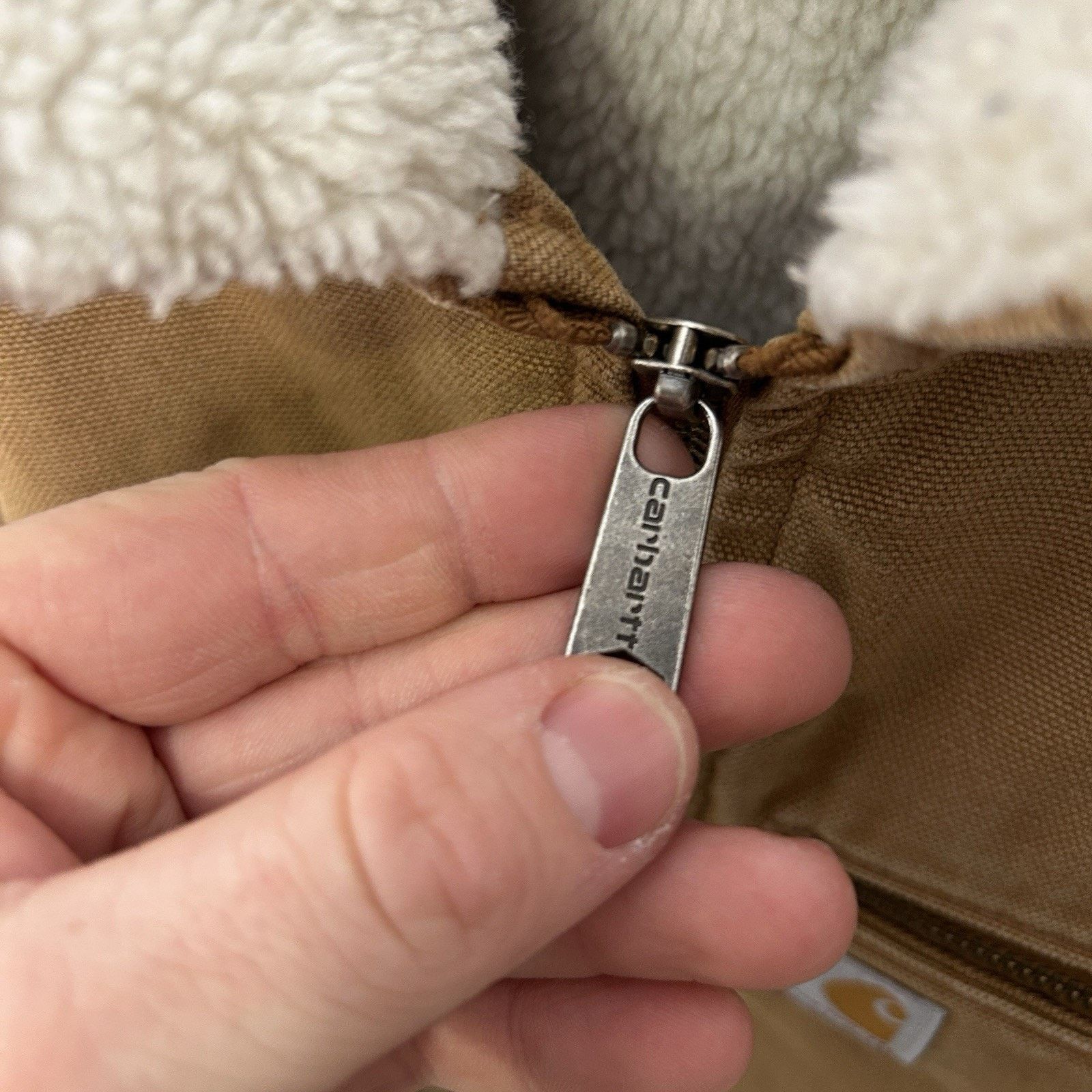 Carhartt Carhartt Sherpa-Lined Wildwood Jacket “Brown” Size L / US 10 / IT 46 - 15 Thumbnail