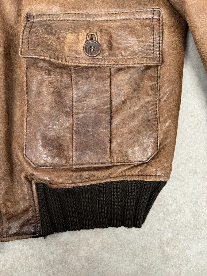 Daniele Alessandrini 2000s Daniele Alessandrini Brown Leather Jacket Size US M / EU 48-50 / 2 - 6 Thumbnail