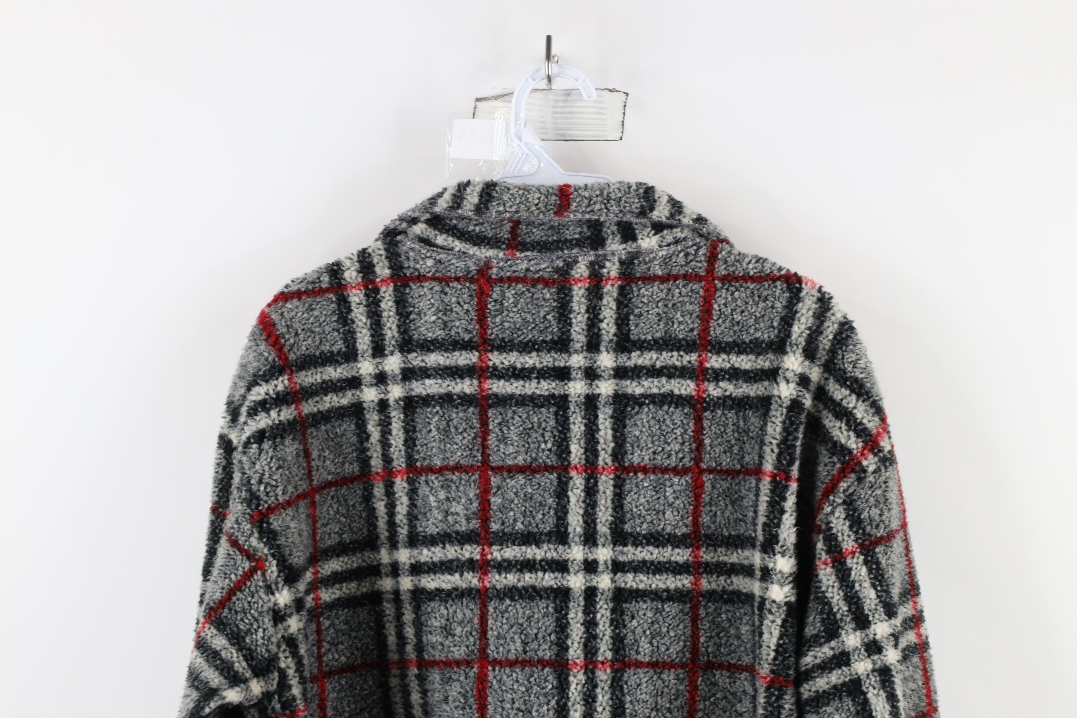 Vintage Vintage 90s Streetwear Deep Pile Fleece Cardigan Sweater USA Size ONE SIZE - 11 Thumbnail