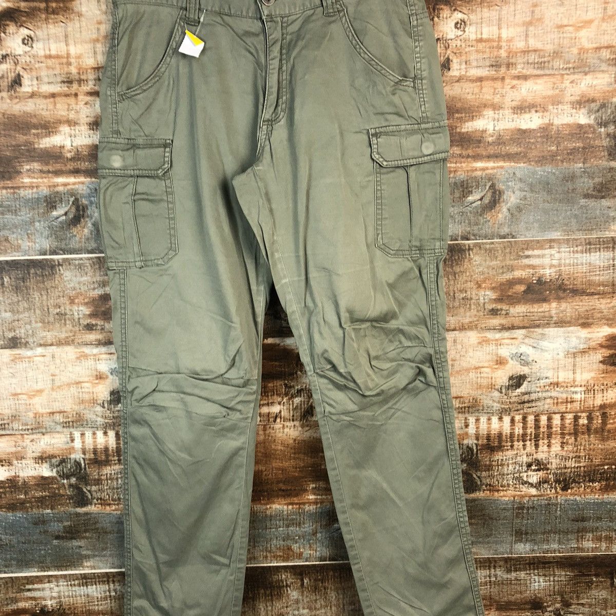 Japanese Brand DL Lepsim Green Cargo Multipocket Pants #C646 Size US 29 - 5 Thumbnail