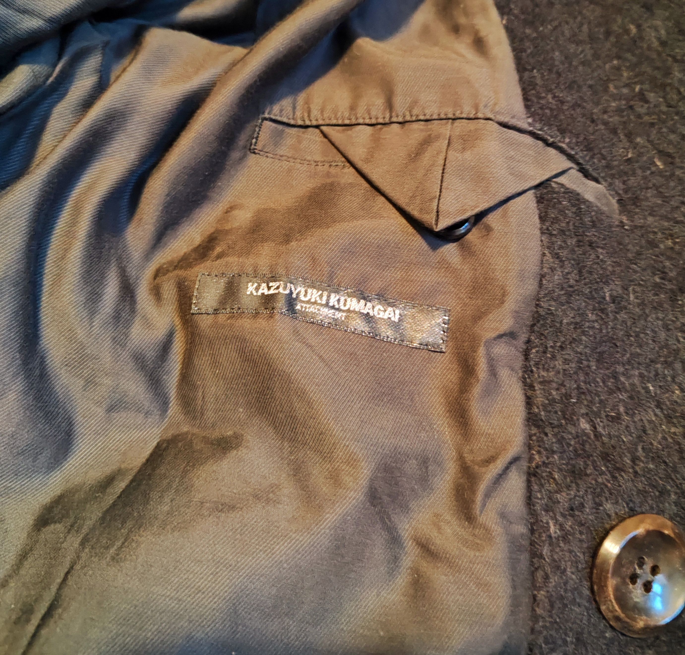 Kazuyuki Kumagai Attachment Wide wool/alpaca coat.Like Elena Dawson or Layer-0 Size US XXL / EU 58 / 5 - 8 Thumbnail