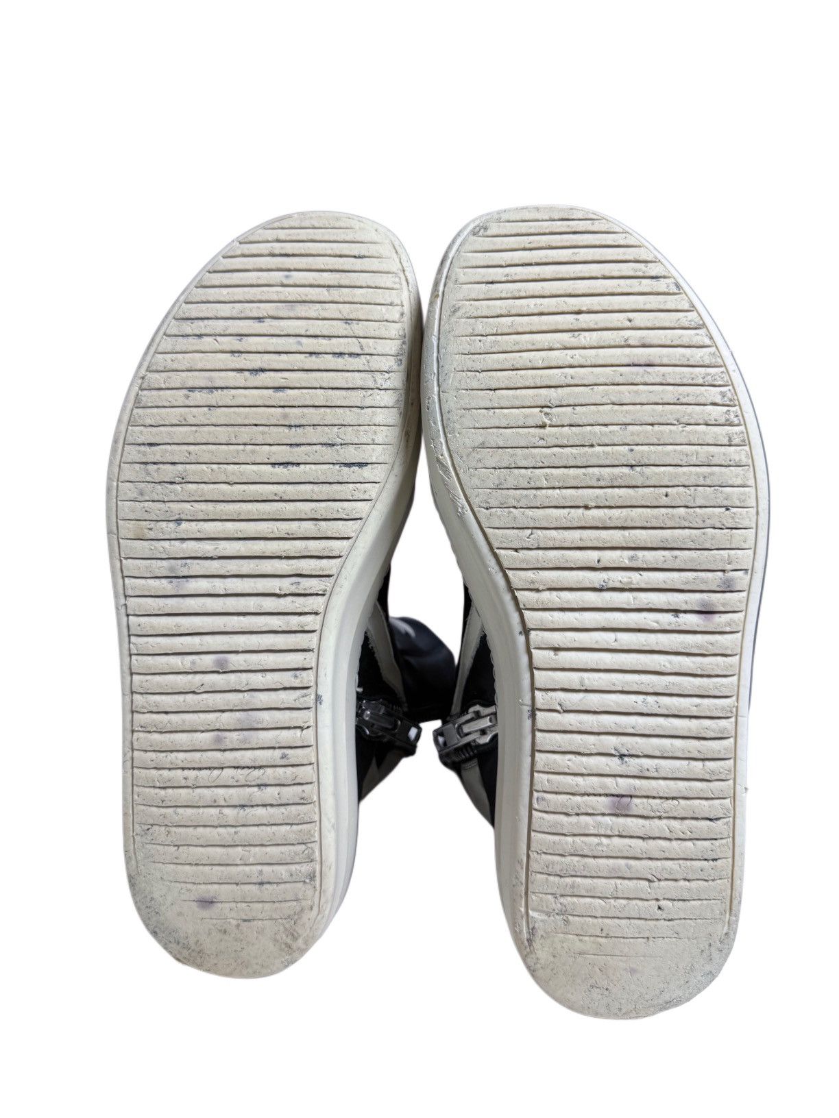 Rick Owens Rick Owens FW2007 Geobaskets Black/Cream Hi-Top Sneakers Size US 9 / EU 42 - 6 Thumbnail