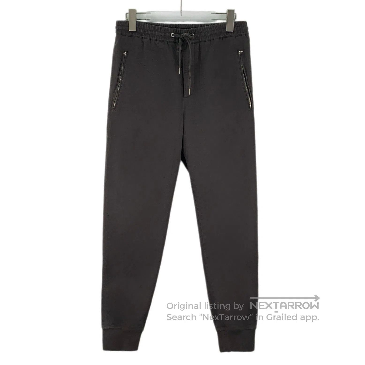Hermes Hermes Dark Brown Cotton Drawstring Elastic Waist Casual T Size 39" - 1 Thumbnail