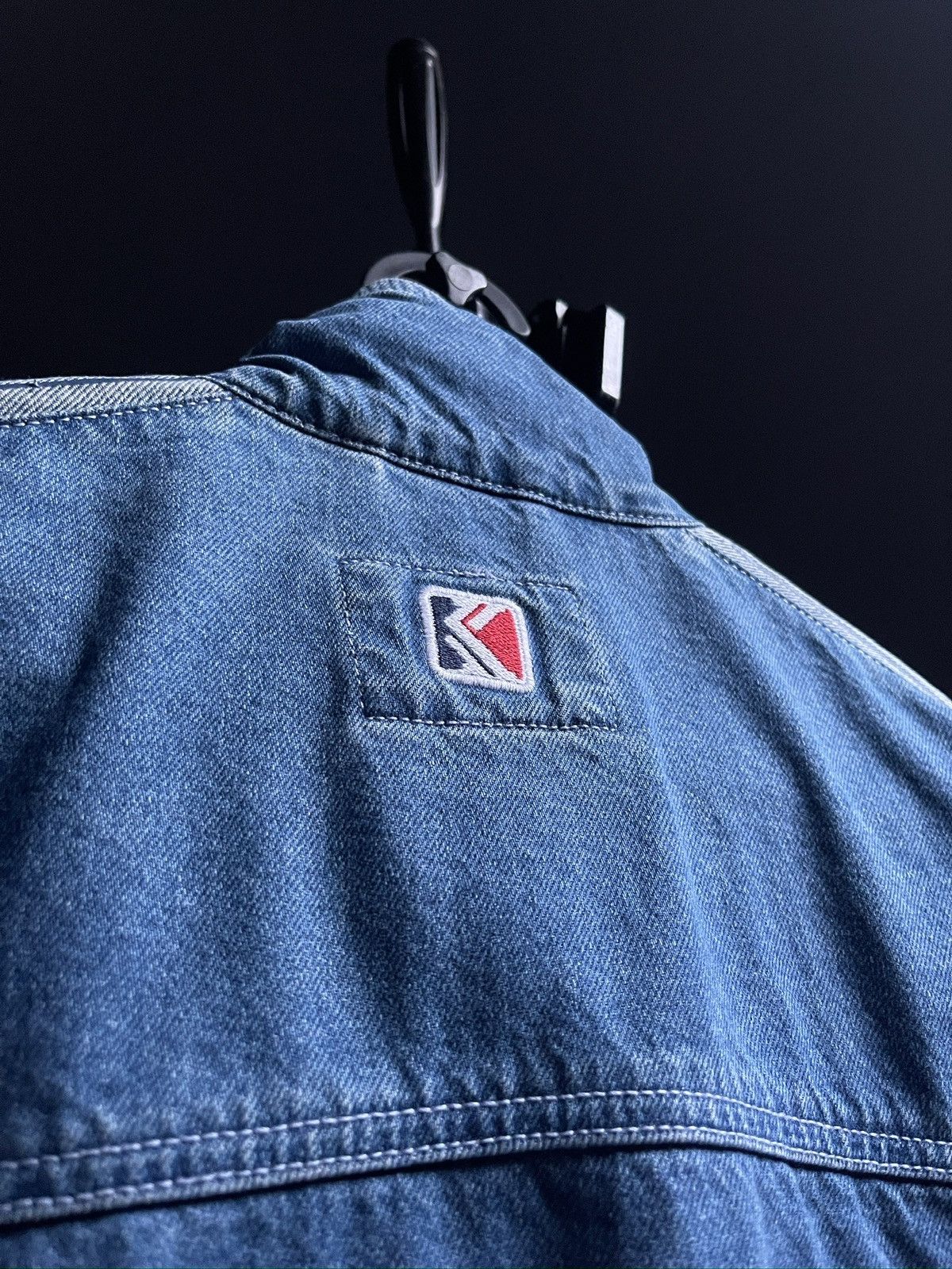 Karl Kani Karl Kani Vintage Cropped Denim Jean Jacket Size L / US 10 / IT 46 - 5 Thumbnail