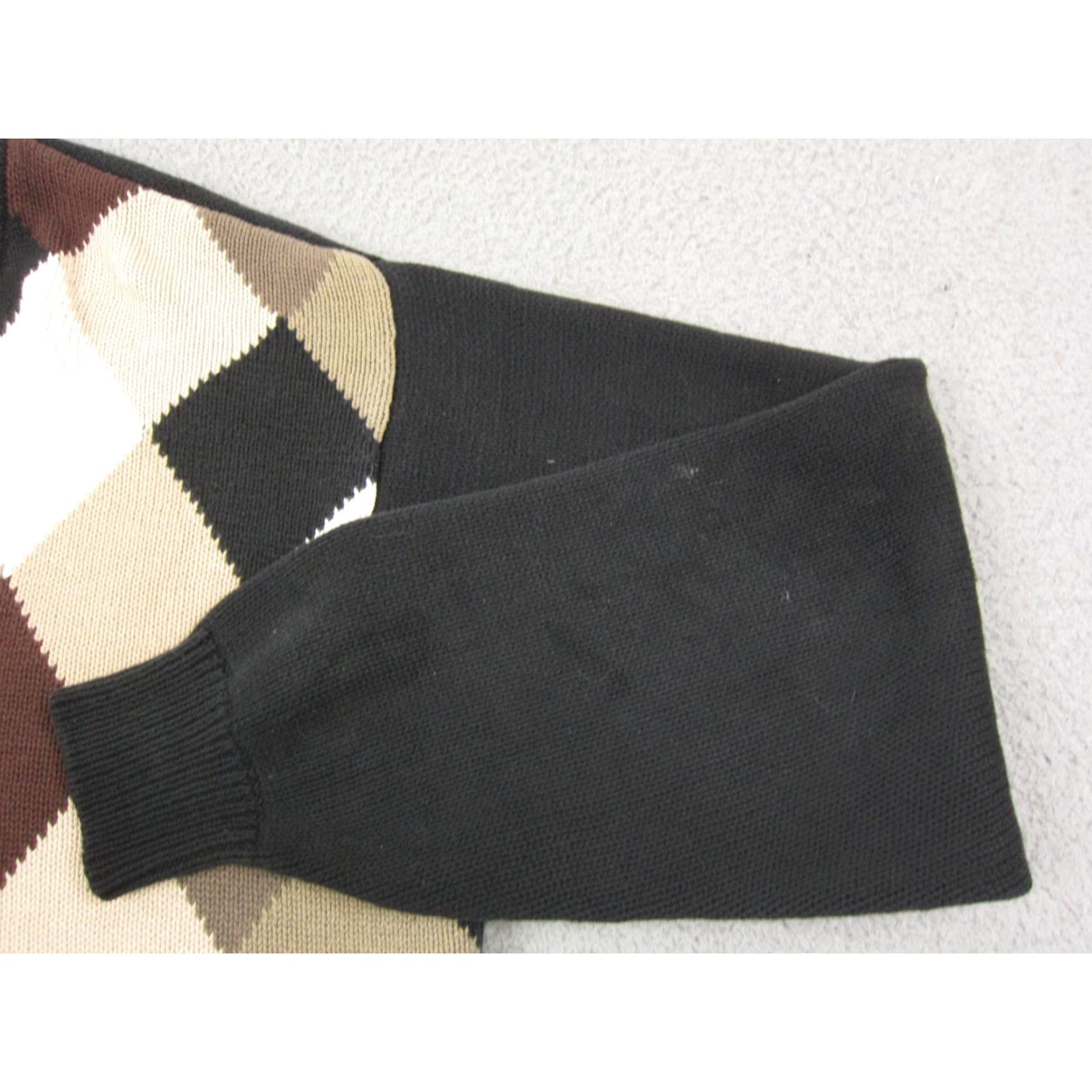 Cotton Traders VINTAGE Cotton Traders Sweater Mens L Brown Diamond Argyle Knit V-Neck 90s Size US L / EU 52-54 / 3 - 6 Thumbnail