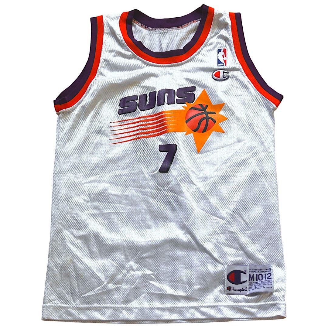 Champion × NBA Phoenix Suns #7 Kevin Johnson 90's Jersey Youth M 10-12 Size US XS / EU 42 / 0 - 1 Thumbnail