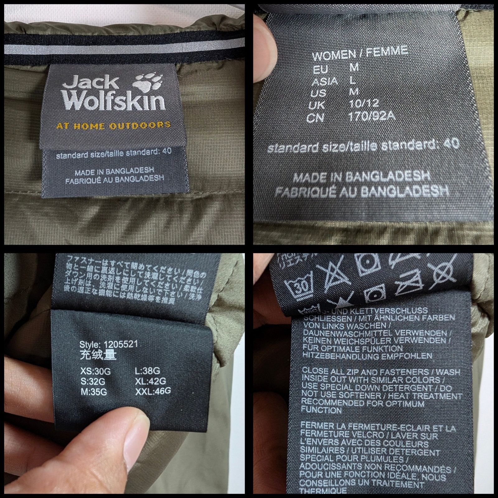 Jack Wolfskin Jack Wolfskin JWP Hybrid Damen Outdoor Grape Leaf Jacket M Size M / US 6-8 / IT 42-44 - 8 Thumbnail