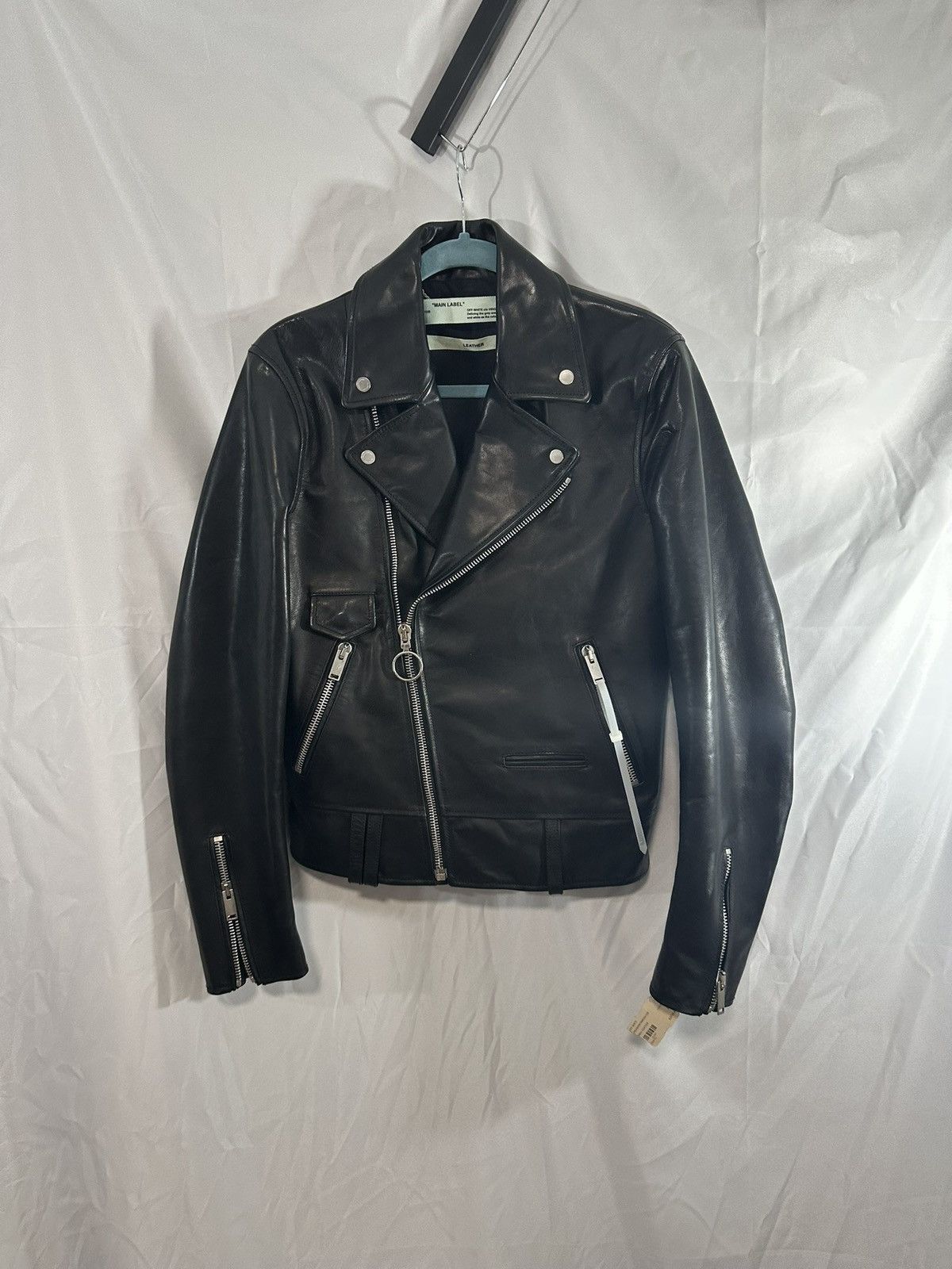 Off-White OFF WHITE LEATHER JACKET Size US S / EU 44-46 / 1 - 2 Thumbnail