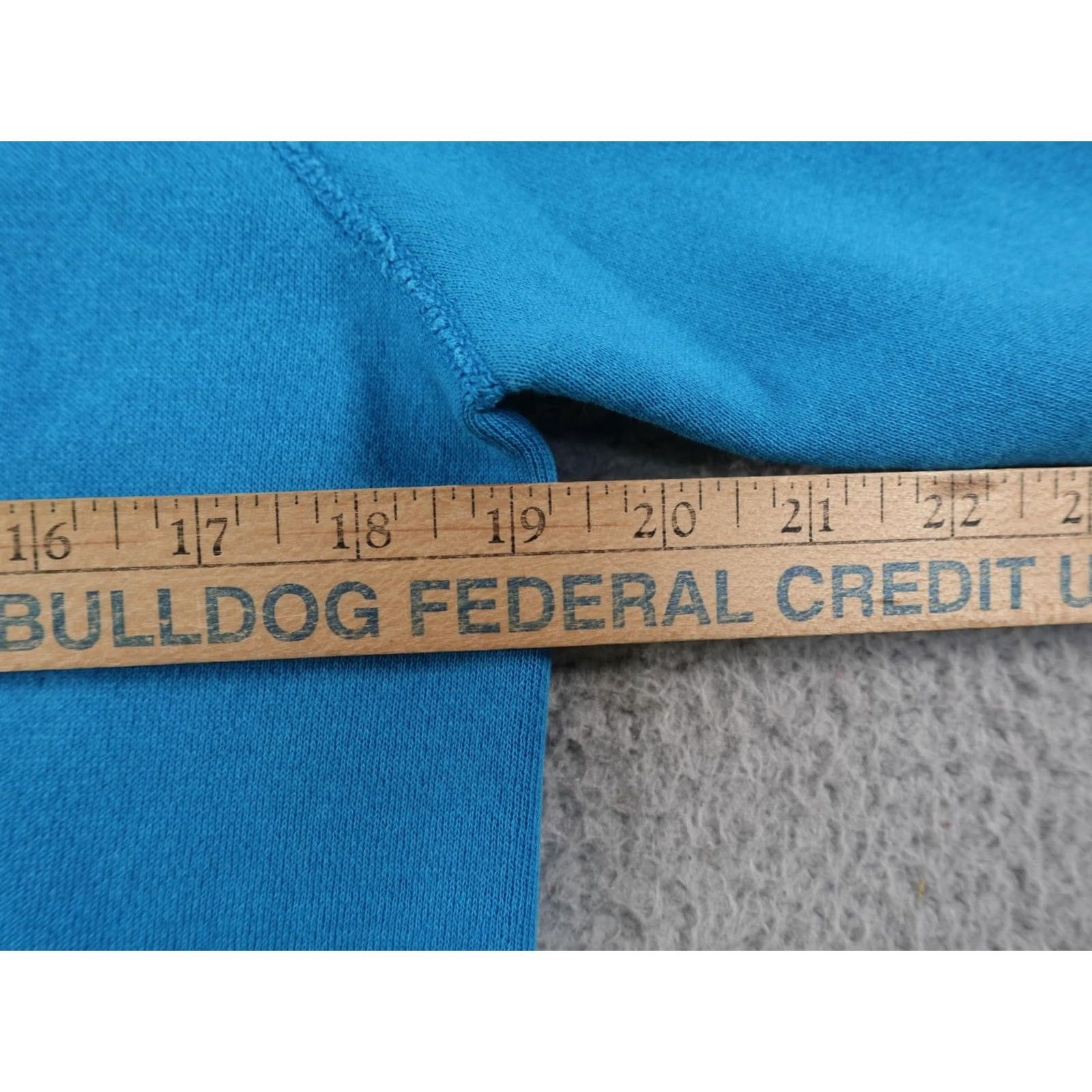 Tultex VINTAGE Tultex Sweatshirt Womens M Blue Blank Crewneck Fleece Pullover 90s Mens Womens Boys Girls Size M / US 6-8 / IT 42-44 - 4 Thumbnail