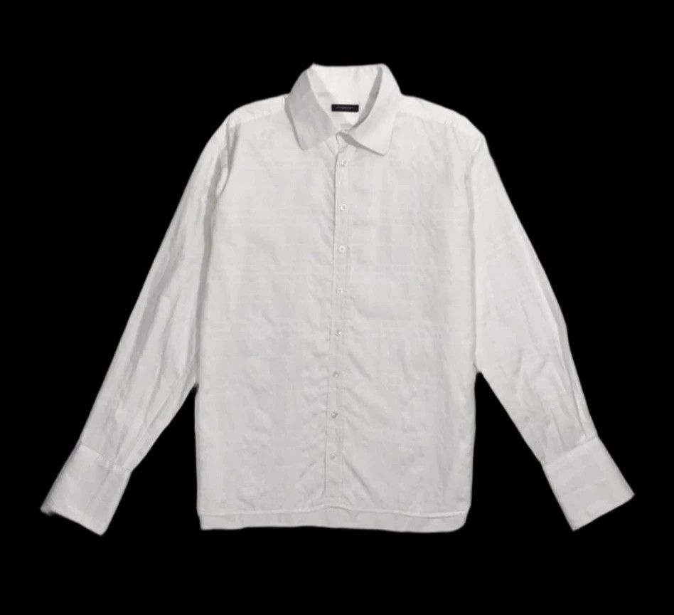 Burberry Burberry Button Shirt Plaid Men’s Sz 43 White Size US L / EU 52-54 / 3 - 1 Thumbnail