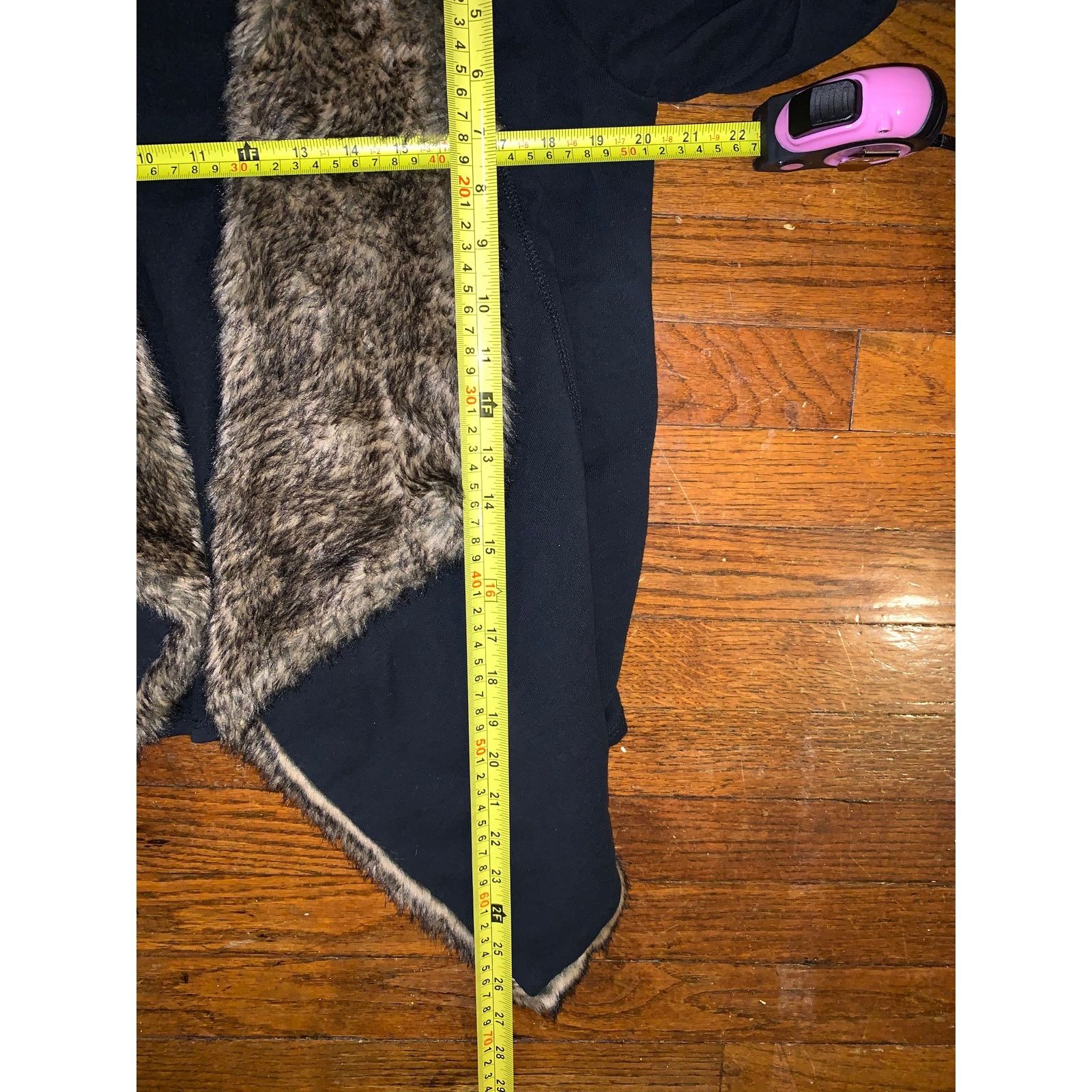 Hollister Hollister Faux Fur Collar Black Cardigan Womens XS Y2K Cozy Size XS / US 0-2 / IT 36-38 - 8 Thumbnail