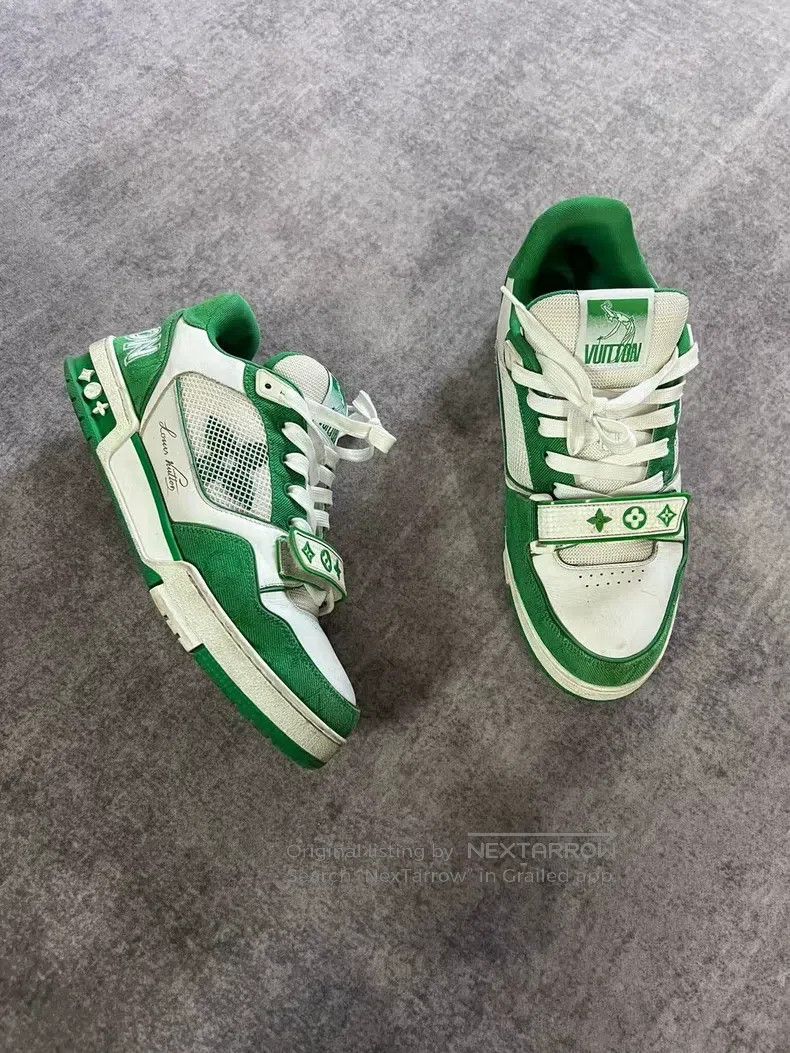 Louis Vuitton Louis Vuitton Green Velcro shoes Size US 8 / EU 41 - 2 Thumbnail