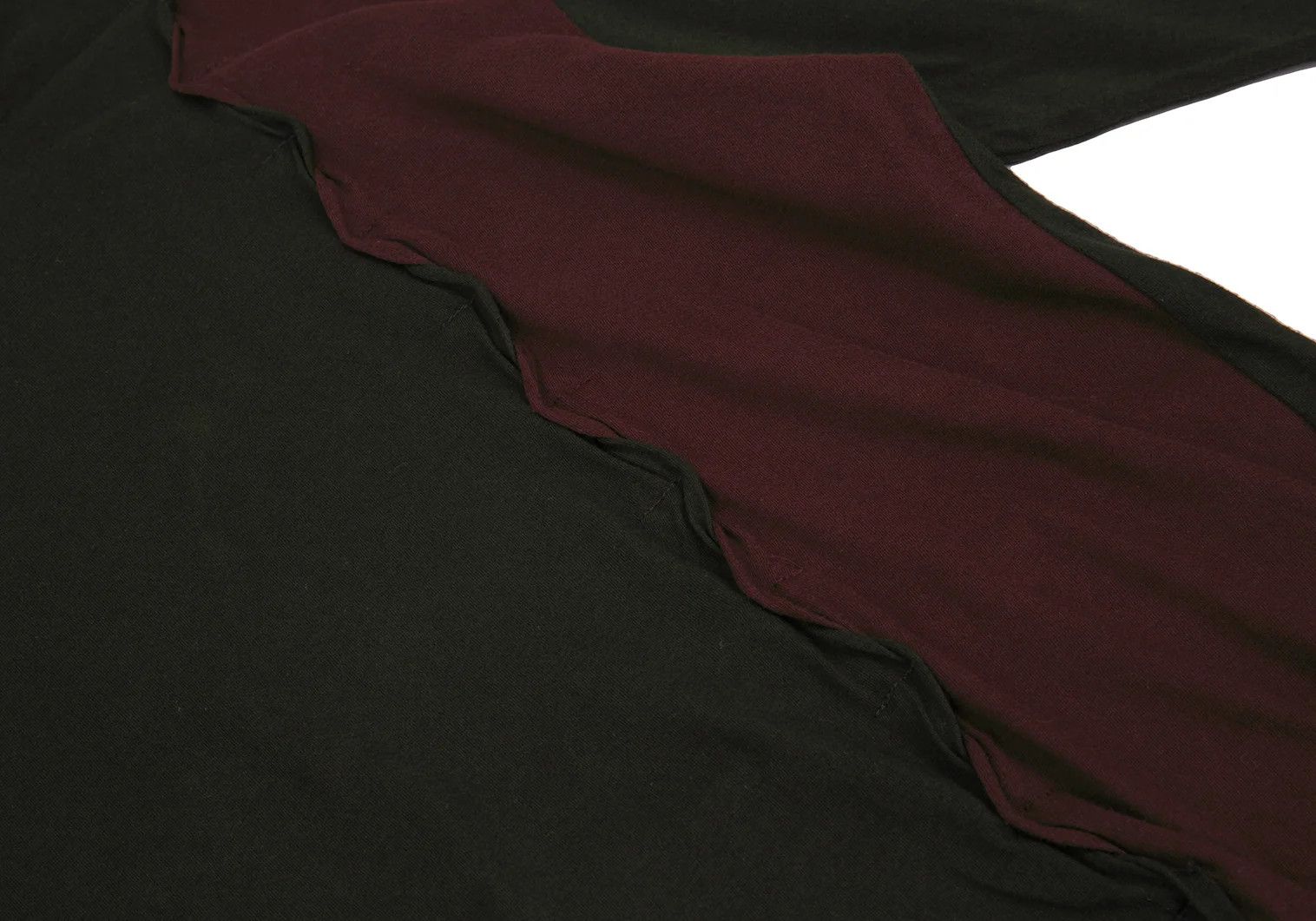 Yohji Yamamoto Seam Twist Design Cut Sew in Khaki Wine Size US S / EU 44-46 / 1 - 12 Thumbnail