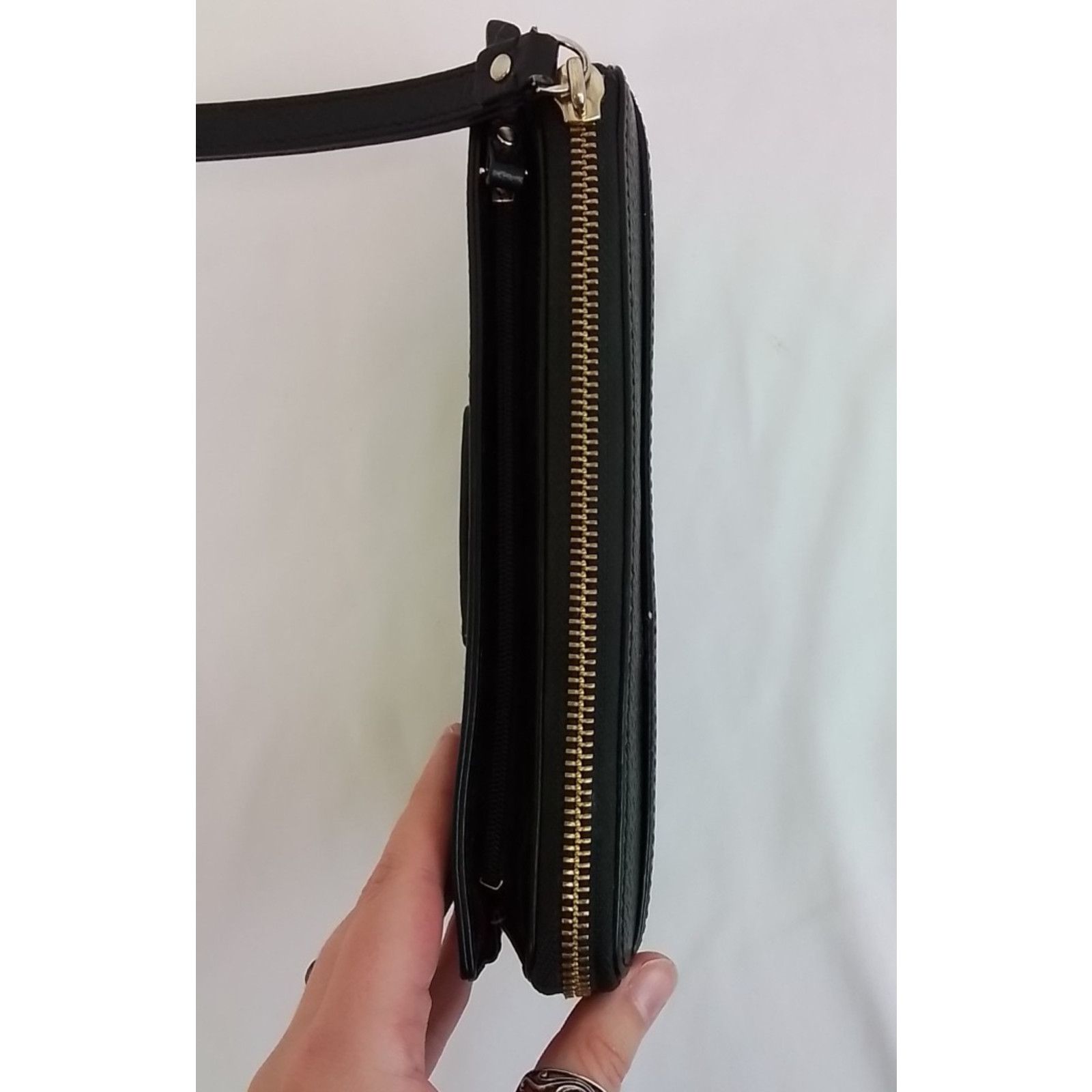 Kate Spade Kate Spade New York Leila Wristlet Wallet Black Leather Size ONE SIZE - 5 Thumbnail