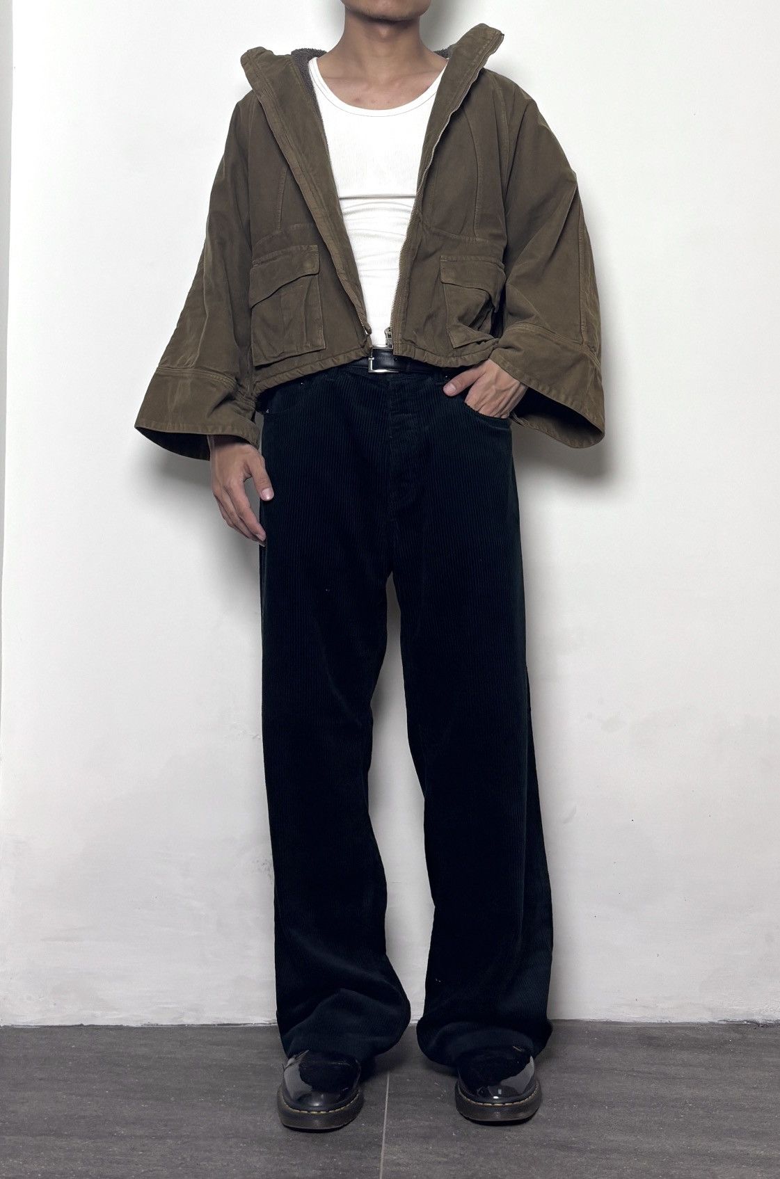 Kapital Kapital Katsutagi Kiro Hirata Melton Wool Ring Coat Hoodie