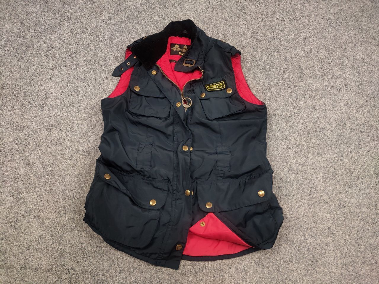 Barbour Barbour International Gold Navy Rainbow Vest Jacket Size M / US 6-8 / IT 42-44 - 3 Thumbnail
