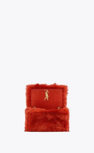 Saint Laurent Paris o1b1hav110125 Size: OS Reversible Kate Small Bag in Red Size ONE SIZE - 8 Thumbnail