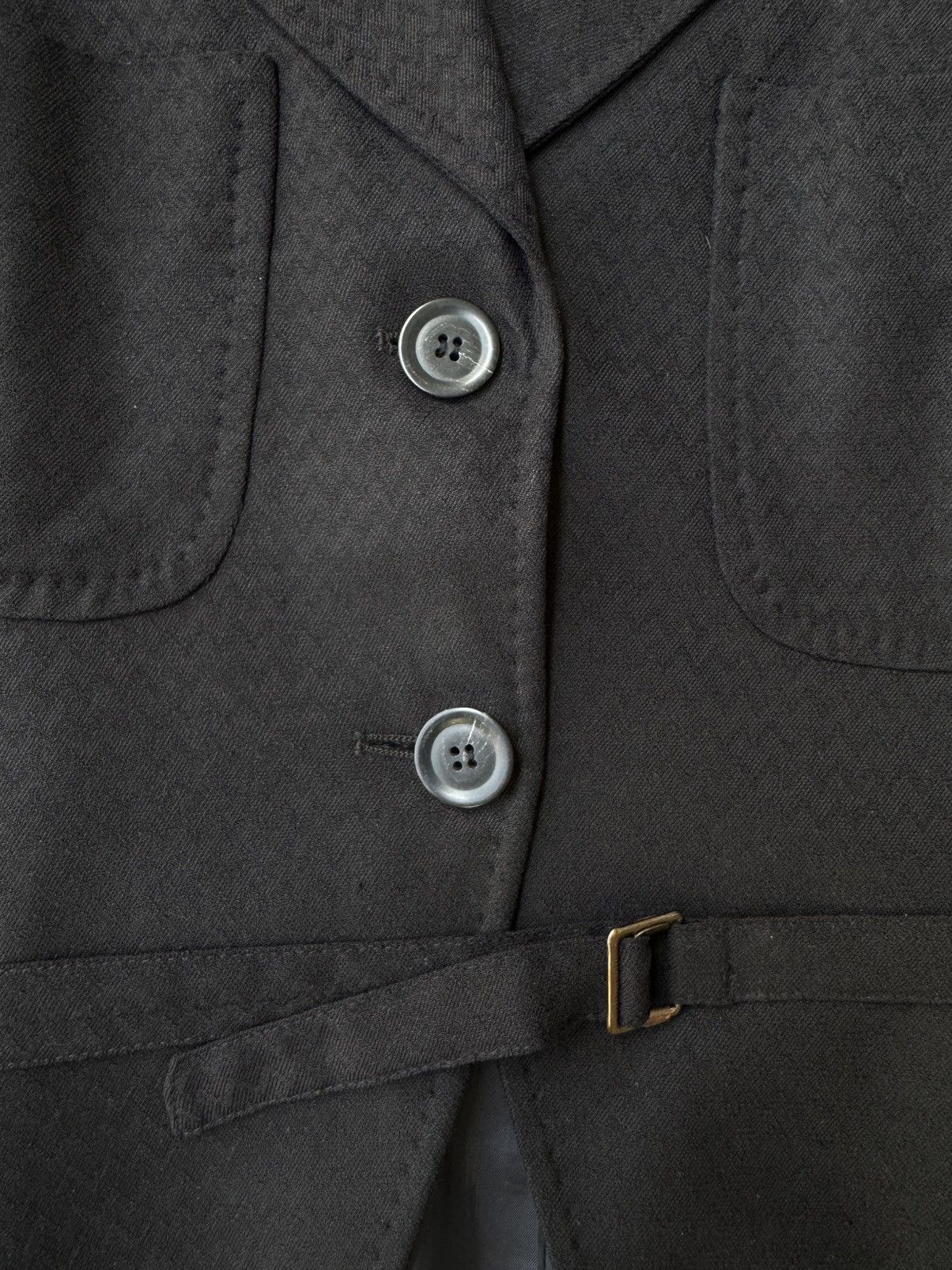 Ann Demeulemeester Ann Demeulemeester SS95 4 Pocket Tailored Belted Jacket Size US XS / EU 42 / 0 - 3 Thumbnail