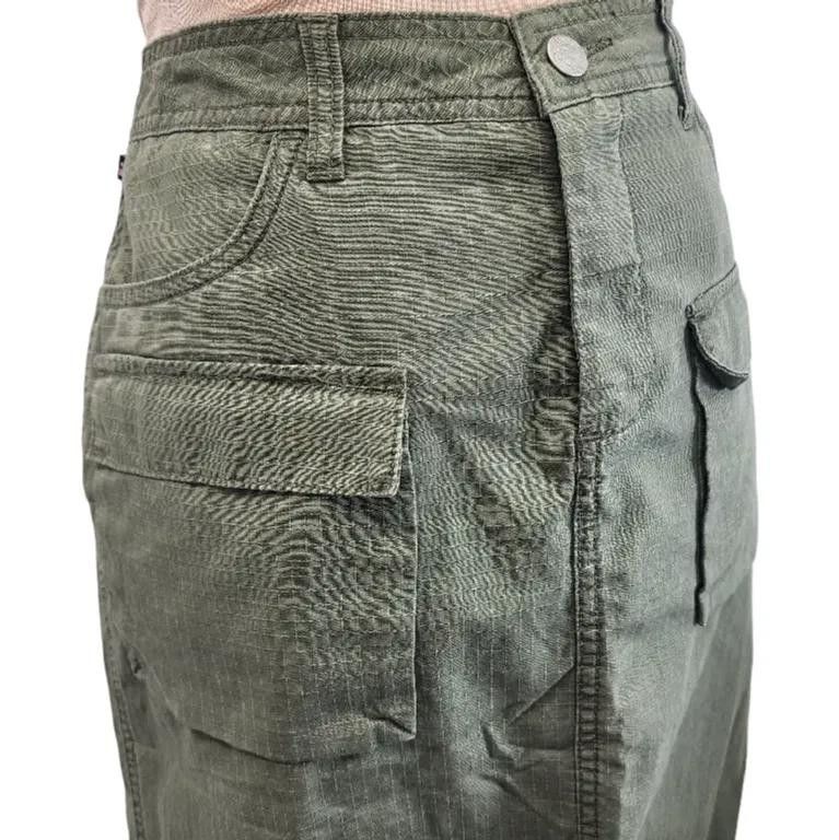 Polo Ralph Lauren Polo Jeans Co Y2K Cargo Midi Skirt Army Green Size: 8 Size 30" / US 8 / IT 44 - 8 Thumbnail