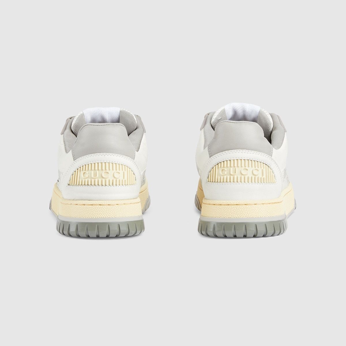 Gucci oc11z1025 Distressed Effect Sneakers in White/Grey Size US 4.5 / IT 34.5 - 4 Thumbnail