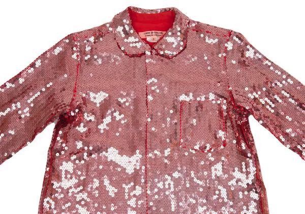 Comme des Garcons Comme Des Garcons Red Retro Sequin Top Size S / US 4 / IT 40 - 5 Thumbnail
