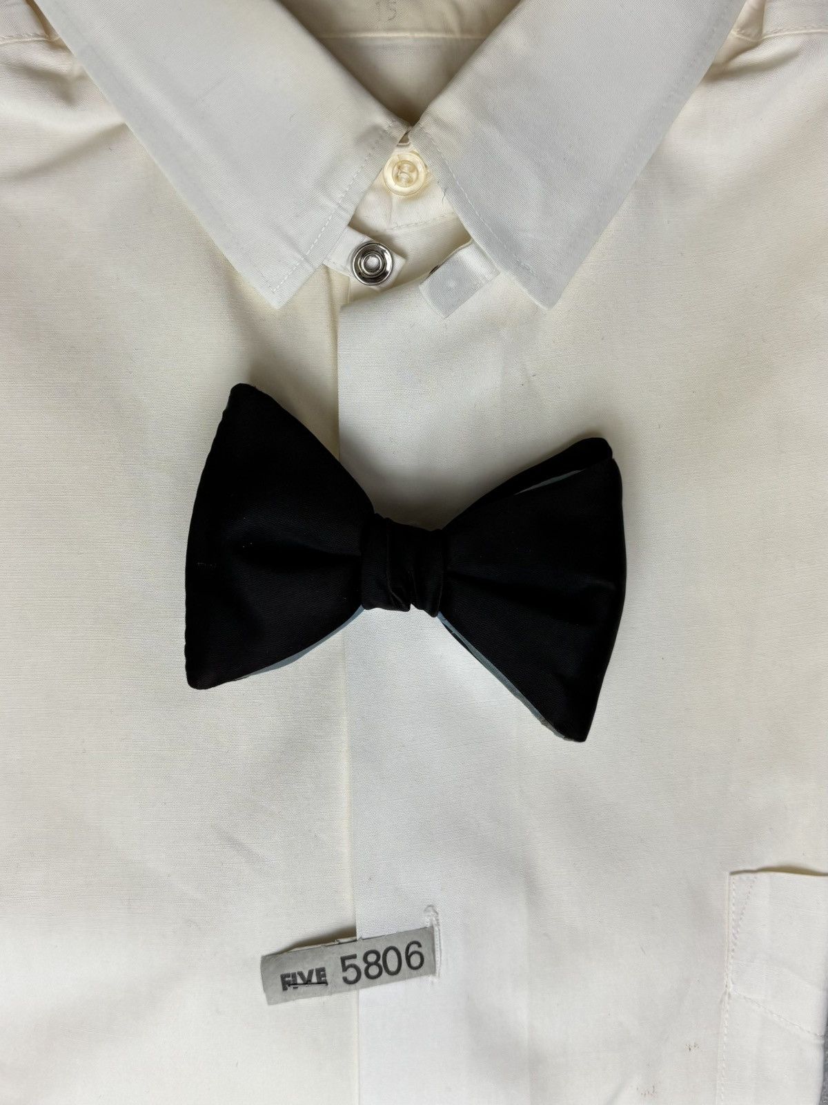 Vintage Vintage Bow Tie Vintage Butterfly Bowtie Neck Clip-On Tie 70 Size ONE SIZE - 8 Thumbnail
