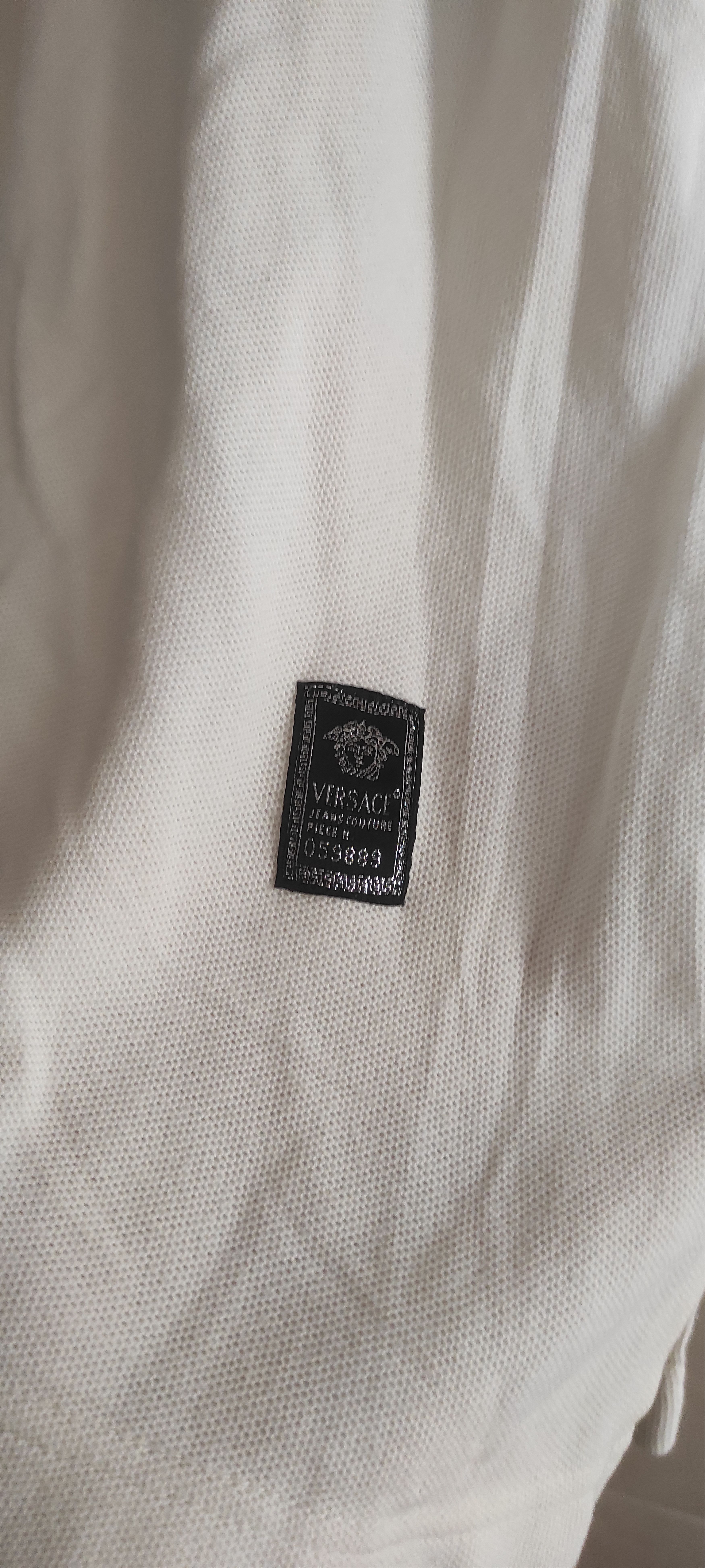 Versace VTG 90s Versace Jeans Couture Pique Polo T-shirt Y2K Size US L / EU 52-54 / 3 - 5 Thumbnail
