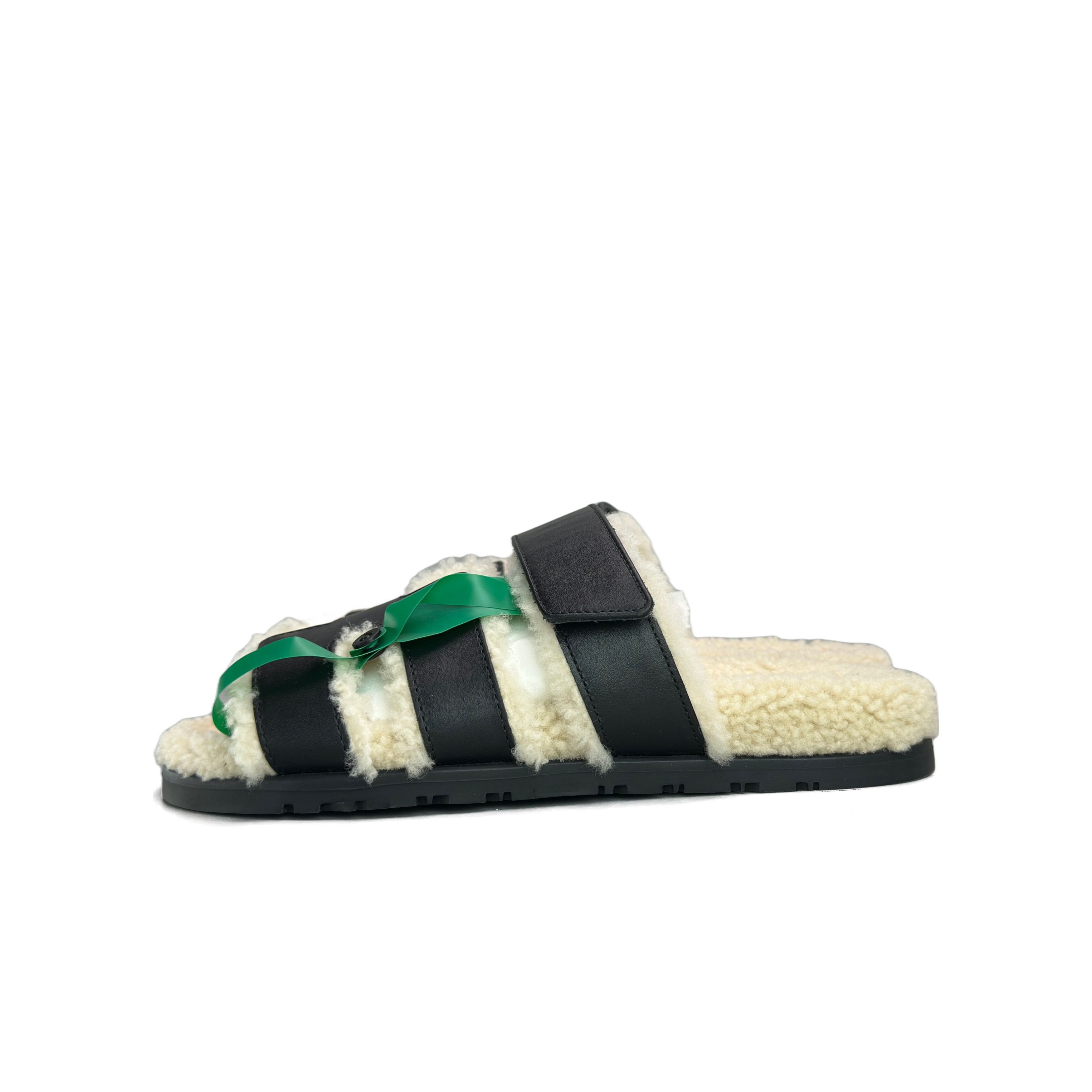 Hermes Hermes Chypre Shearling Sandals Size 37.5 Size US 7.5 / IT 37.5 - 1 Thumbnail