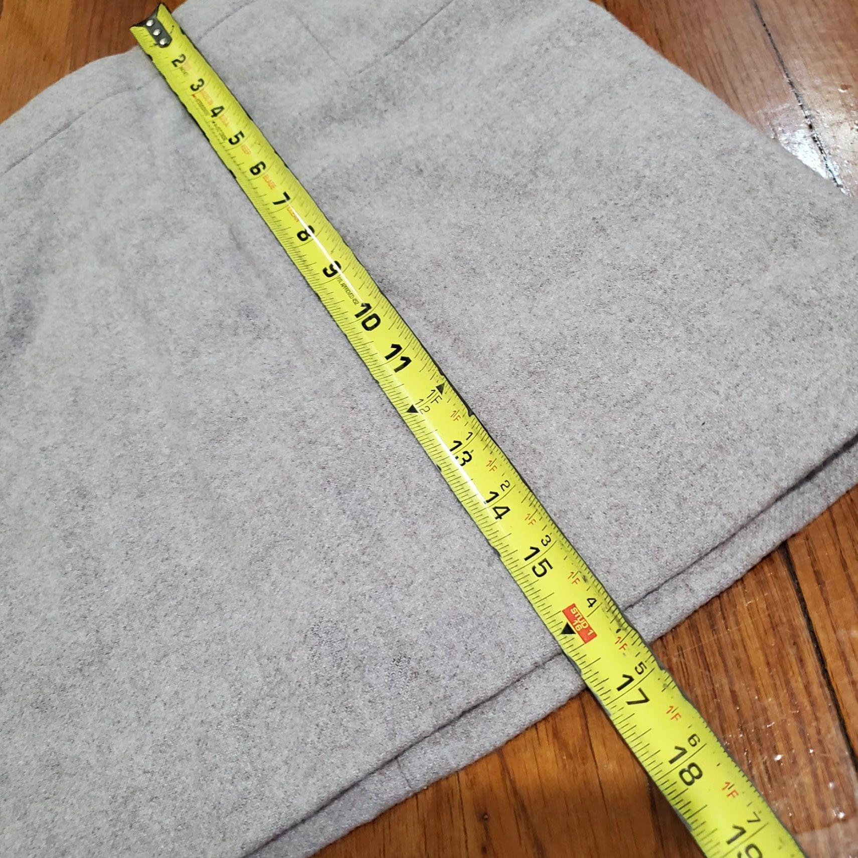 J.Crew J.CREW Skirt Womens 0 Gray Pencil Wool Polyester Short Zip Slit Twill Dry Clean Only Vintage No Size 25" / US 0 / IT 36 - 7 Thumbnail
