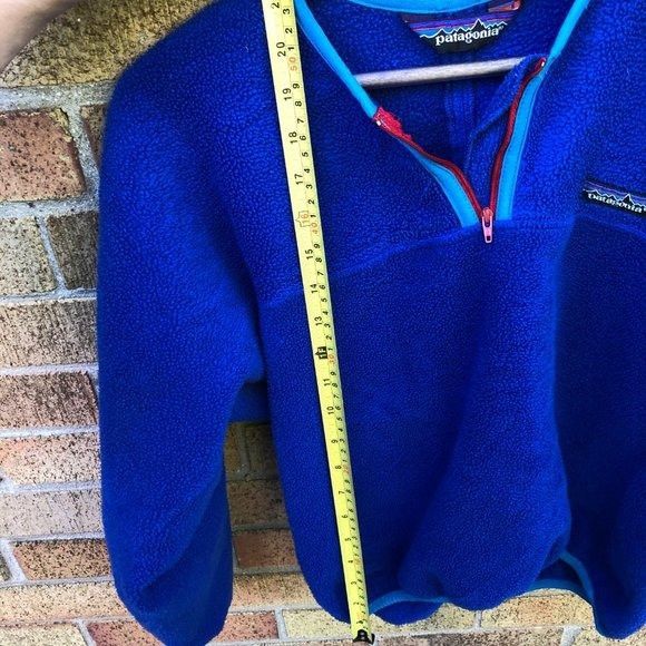 Vintage 90s Patagonia Fleece Jacket Medium Blue