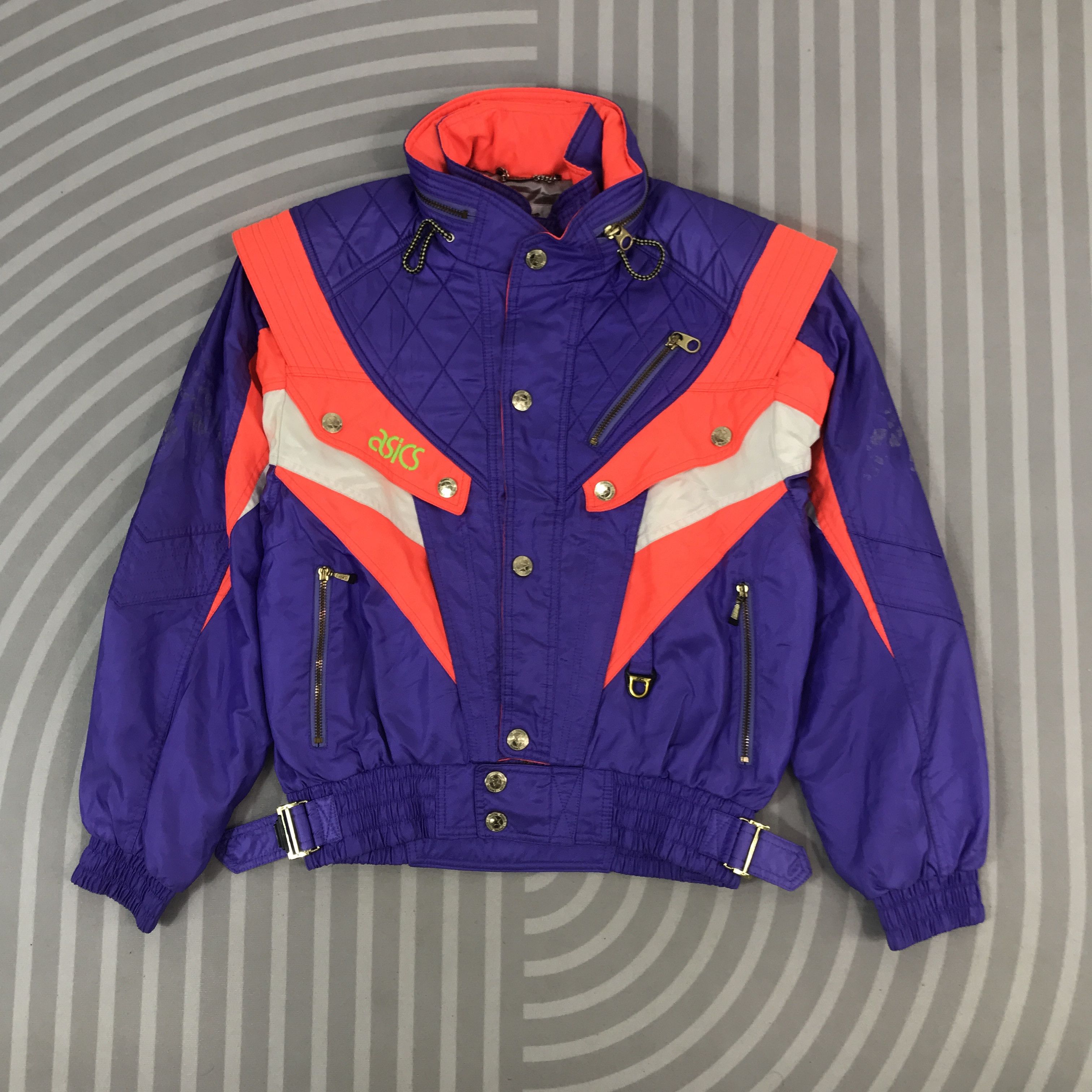 Asics × Vintage Vintage ASICS Crystal power Ski design Racing Jacket Size US L / EU 52-54 / 3 - 1 Thumbnail