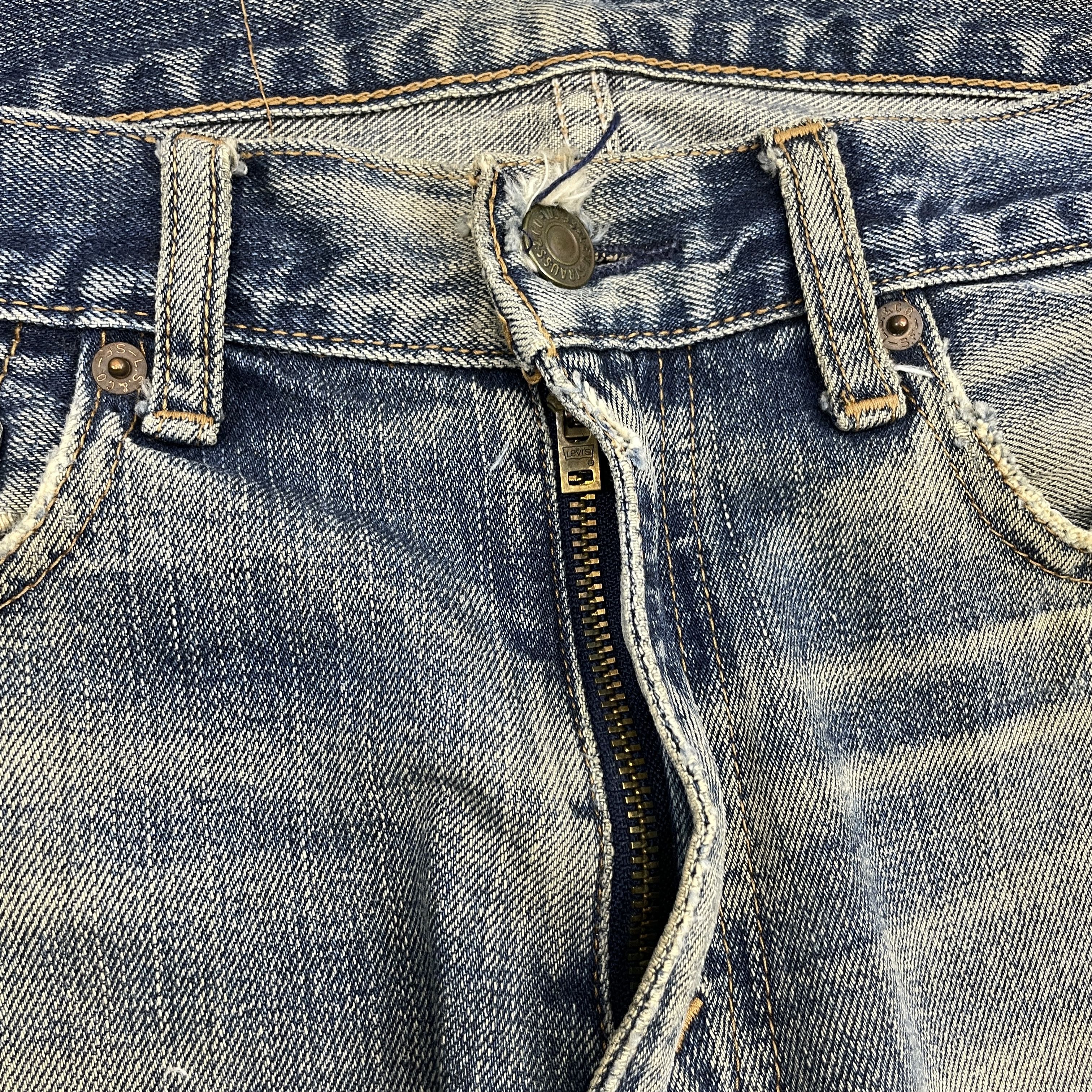 Levi's × Vintage Vintage Levi's 505 Faded Distressed Jeans - WC329 Size US 30 / EU 46 - 8 Thumbnail