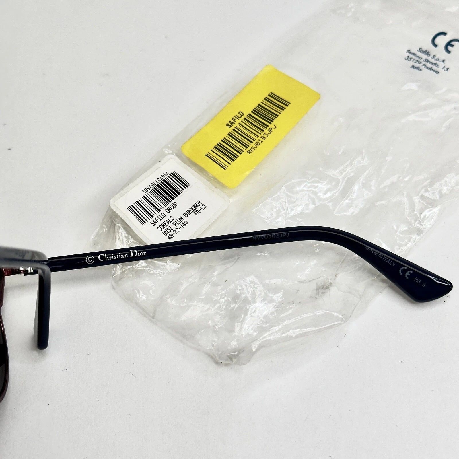 Christian Dior Monsieur CHRISTIAN DIOR SO REAL Burgundy Blue Metal DIORSOREAL SOREAL Size ONE SIZE - 7 Thumbnail