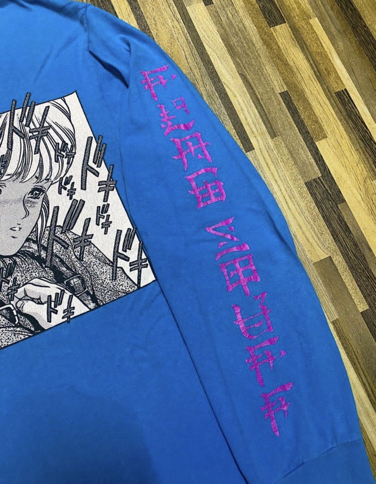 Anime × Flagstuff × Japanese Brand Flagstuff x Video Girl AI Longsleeve Den'ei Shōjo manga Size US L / EU 52-54 / 3 - 6 Thumbnail