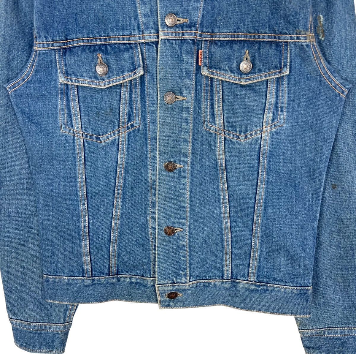 Edwin × Vintage Vintage Edwin Denim Trucker Jacket Corduroy Collar Size US M / EU 48-50 / 2 - 3 Thumbnail